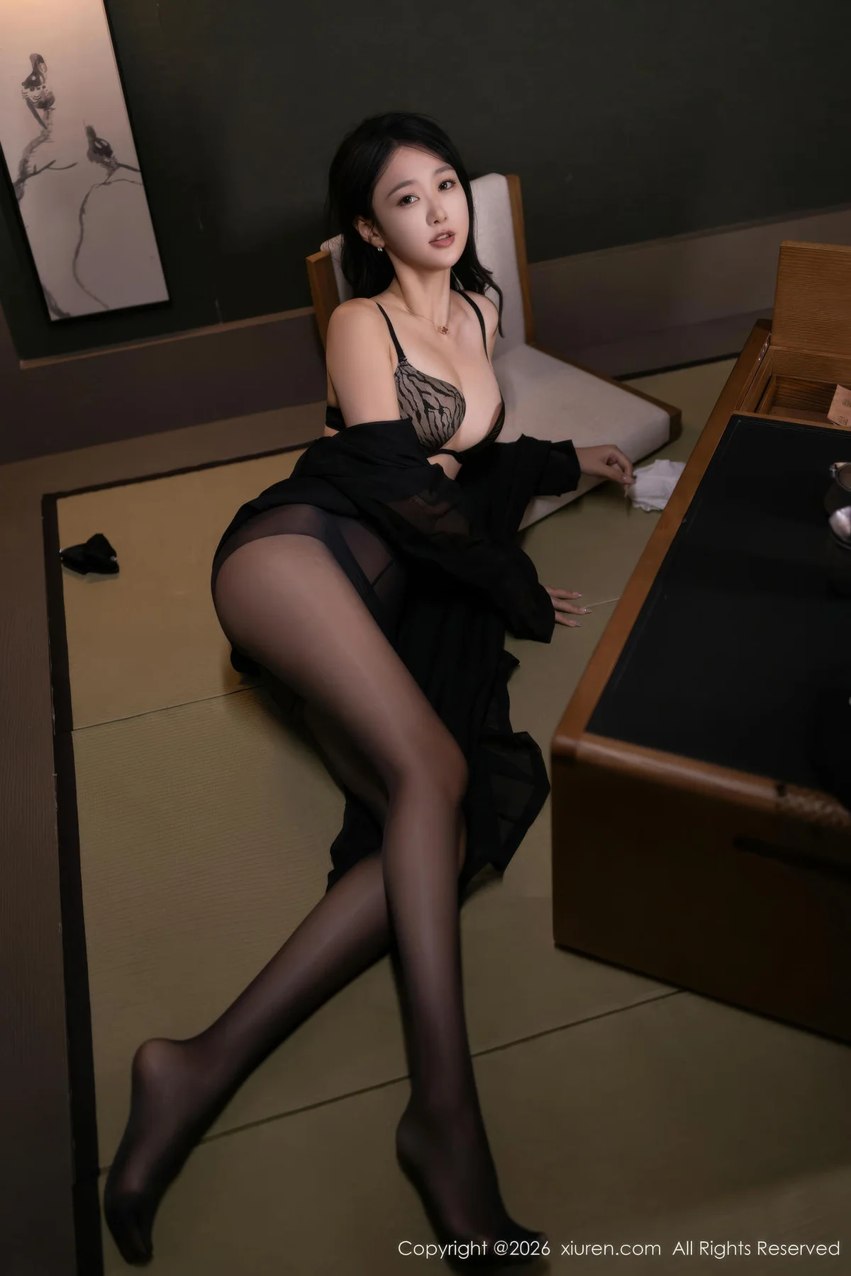 XiuRen 秀人 No.11309 唐安琪 黑丝翘臀ol丝袜 - 5