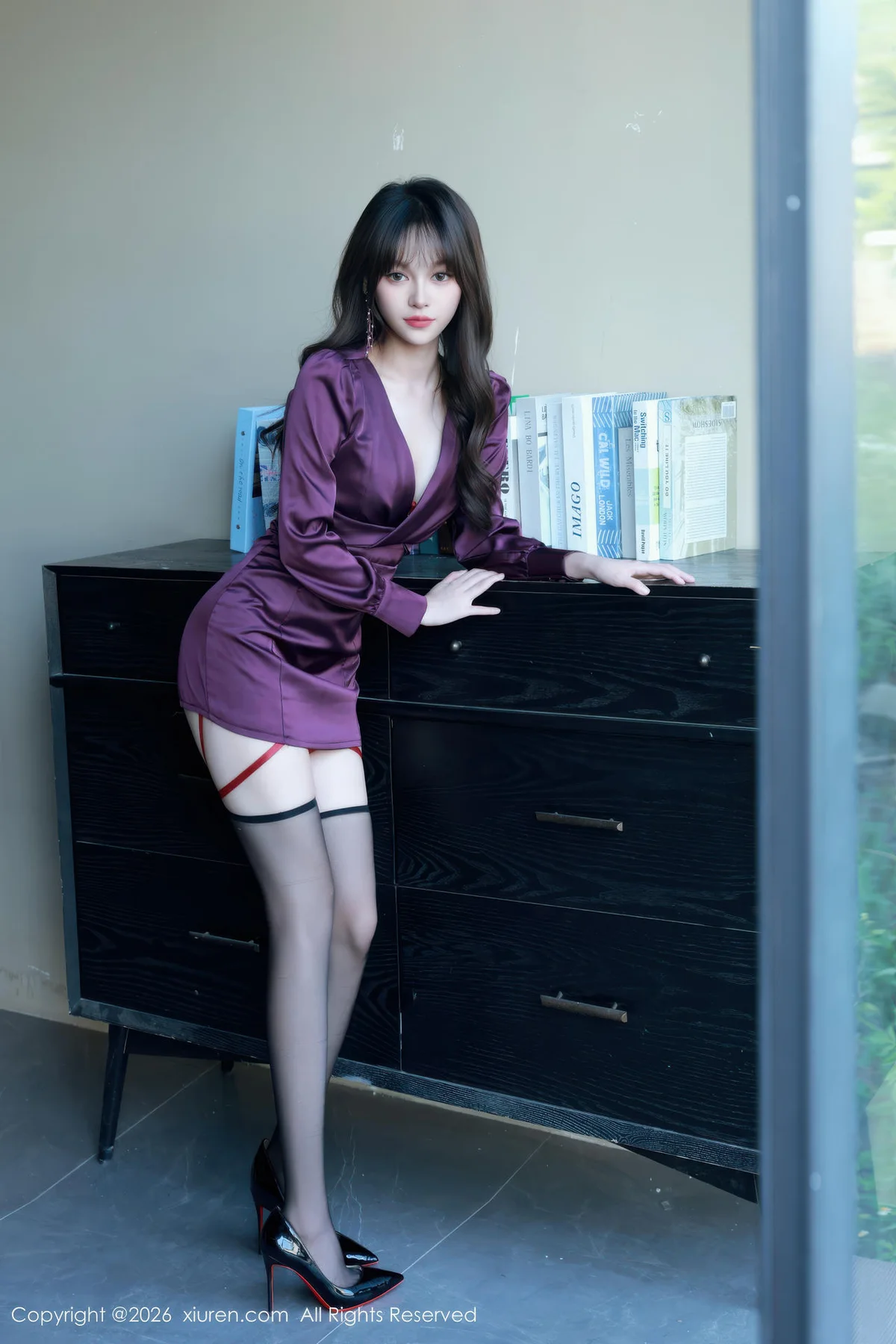 XiuRen 秀人 No.11310 糯咪 红色内衣黑丝高跟 - 3