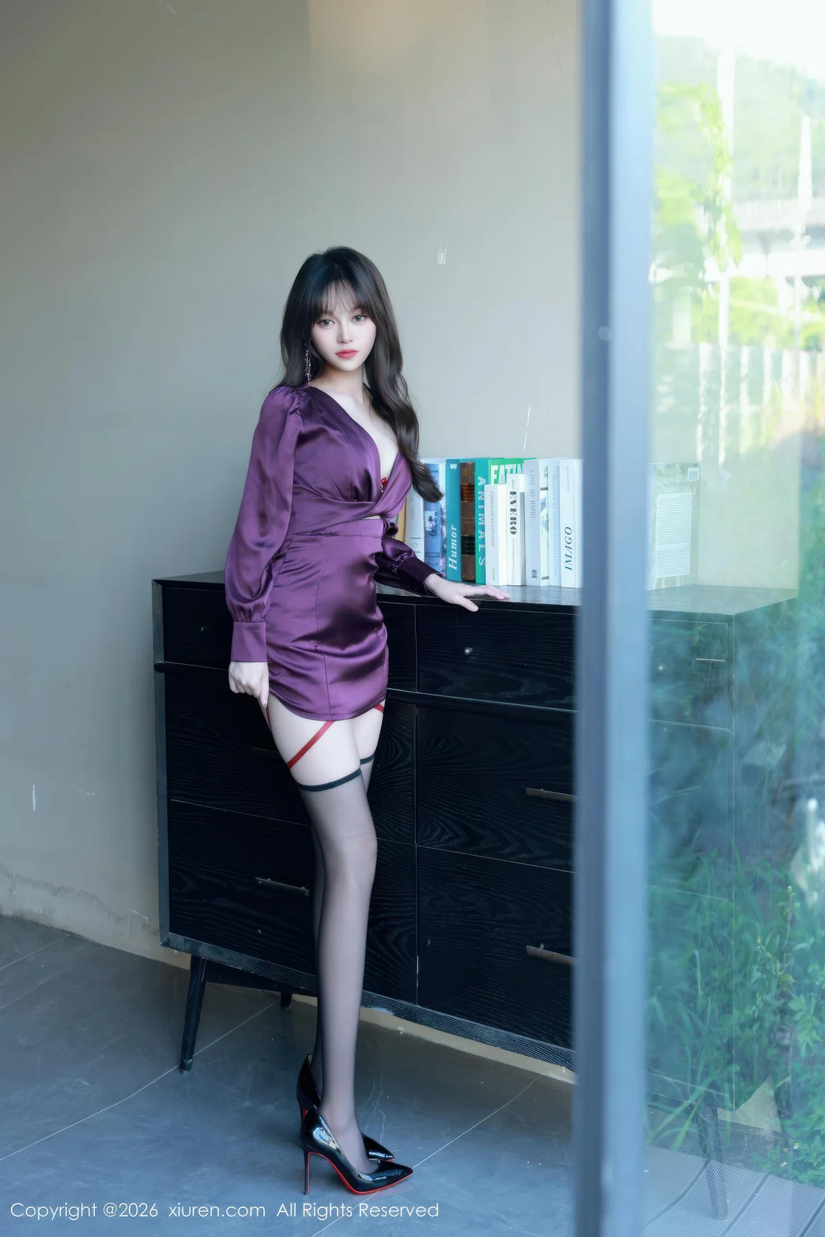 XiuRen 秀人 No.11310 糯咪 红色内衣黑丝高跟 - 4