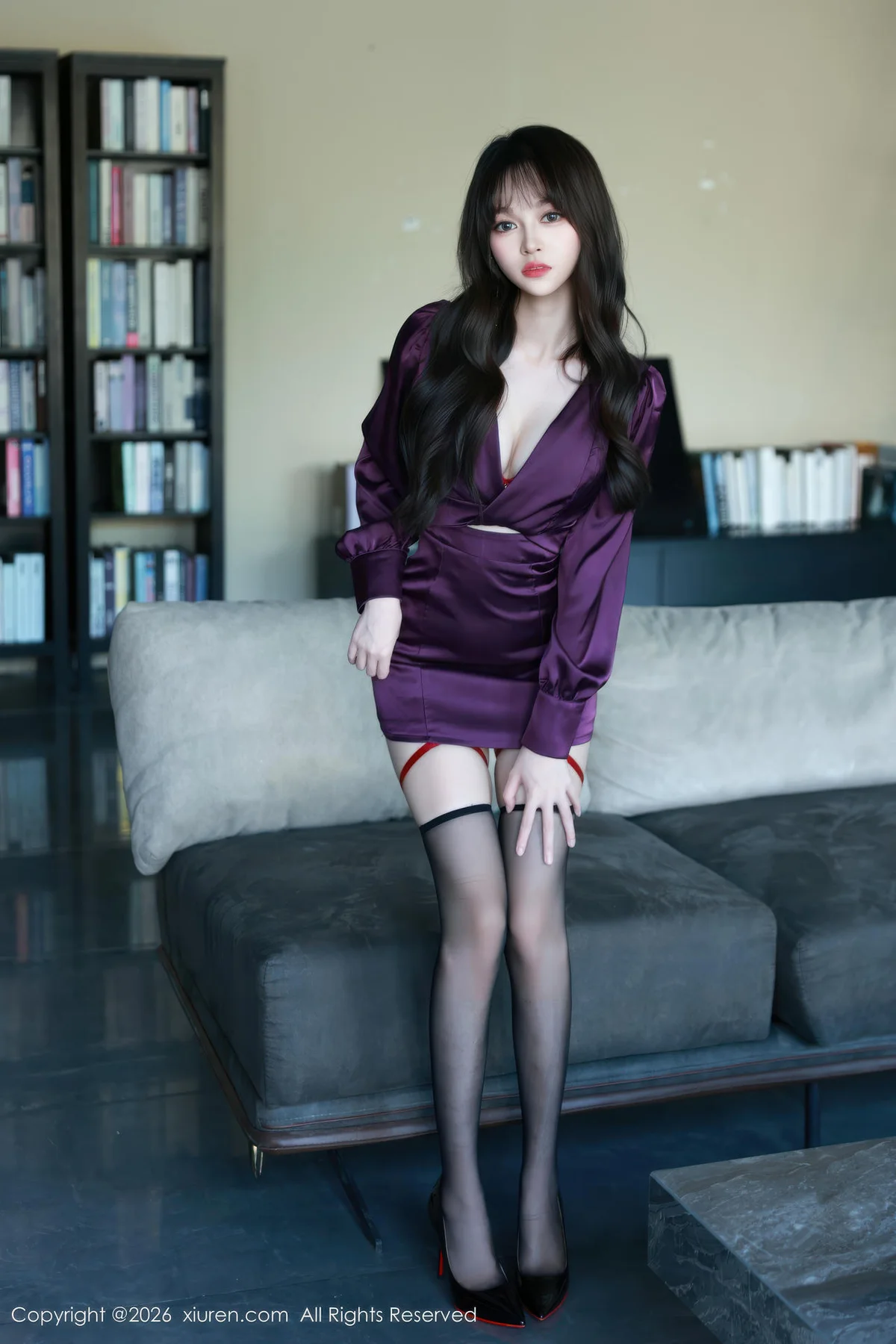 XiuRen 秀人 No.11310 糯咪 红色内衣黑丝高跟 - 8