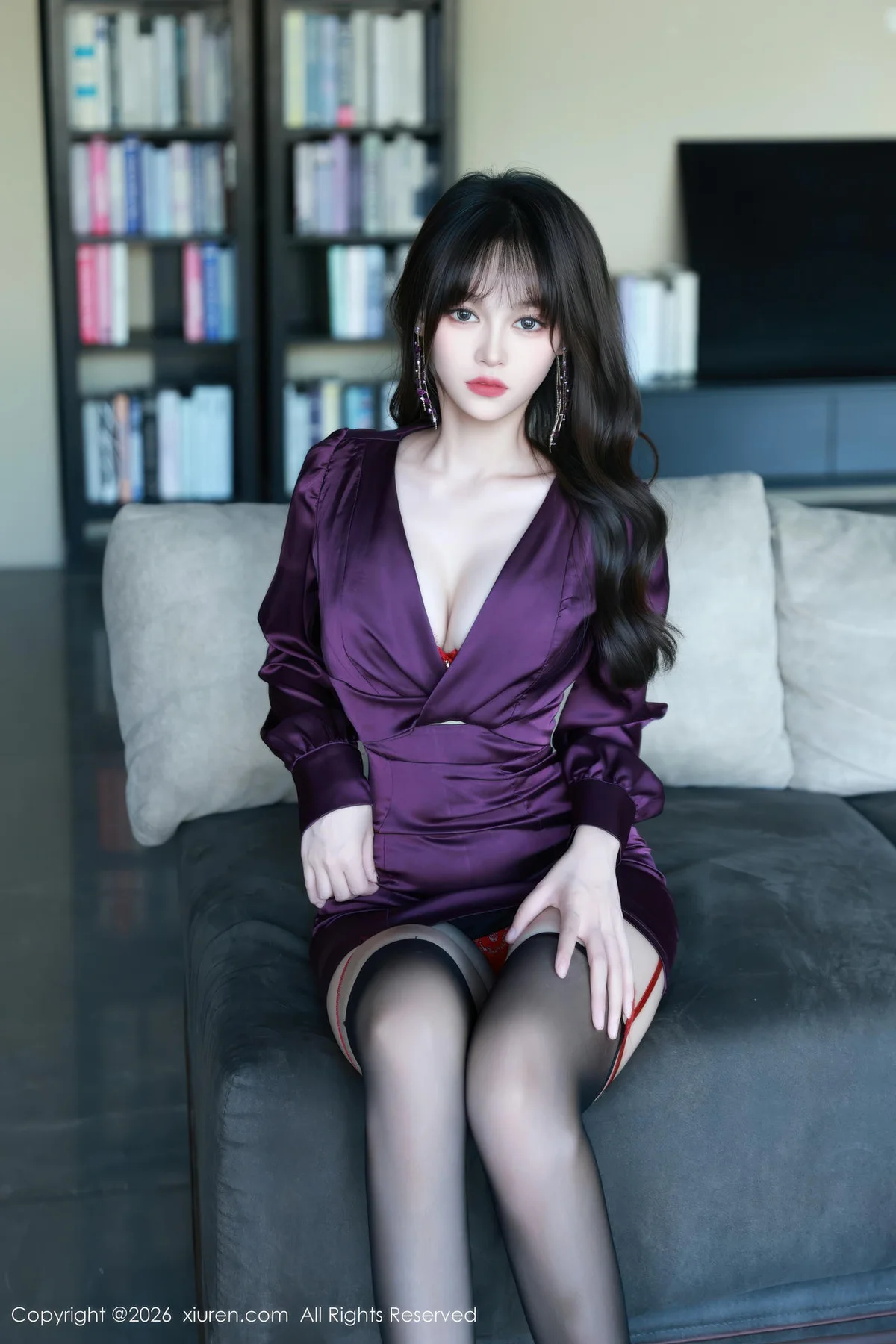 XiuRen 秀人 No.11310 糯咪 红色内衣黑丝高跟 - 9