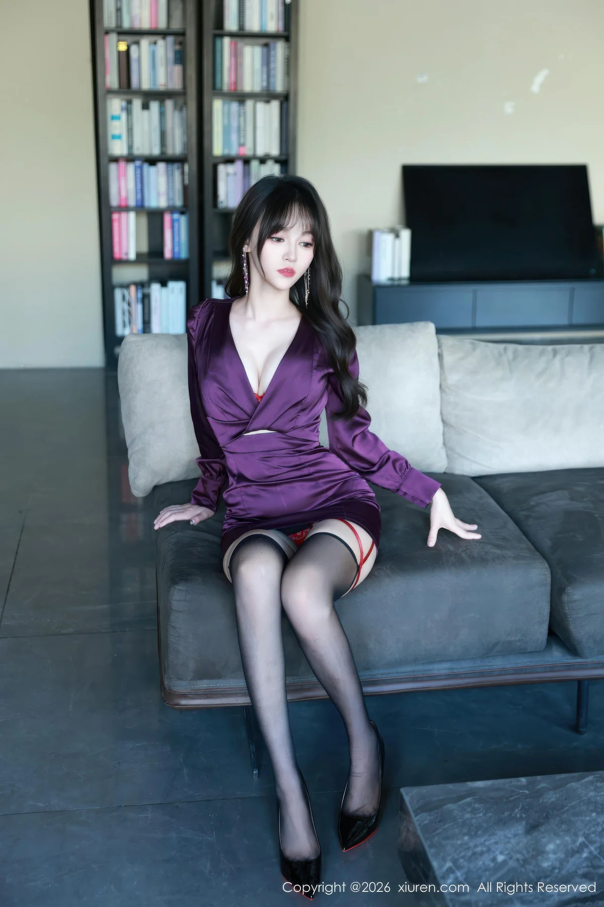 XiuRen 秀人 No.11310 糯咪 红色内衣黑丝高跟 - 10