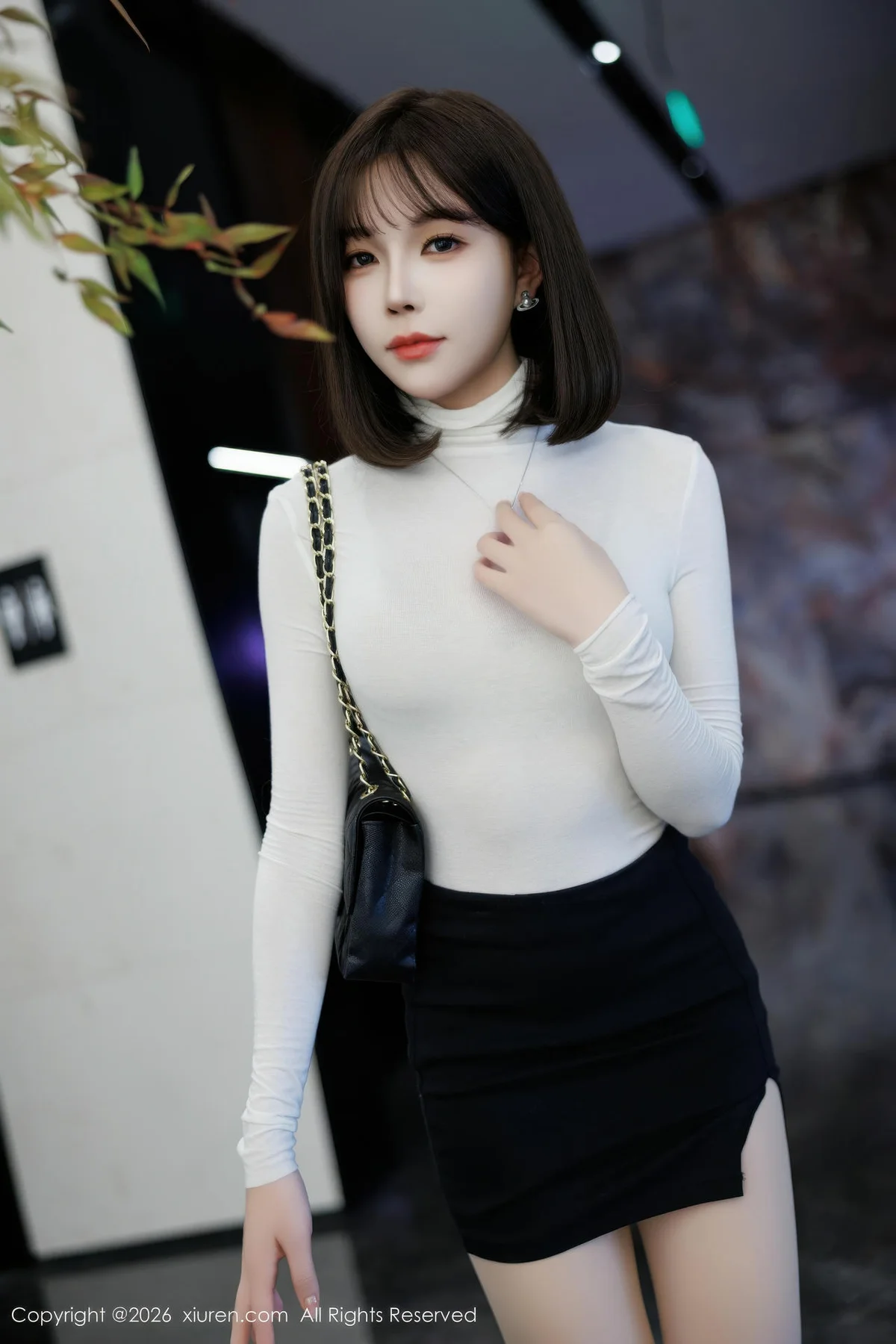 XiuRen 秀人 No.11314 莉芝荔枝 紧身肉丝短裙 - 5