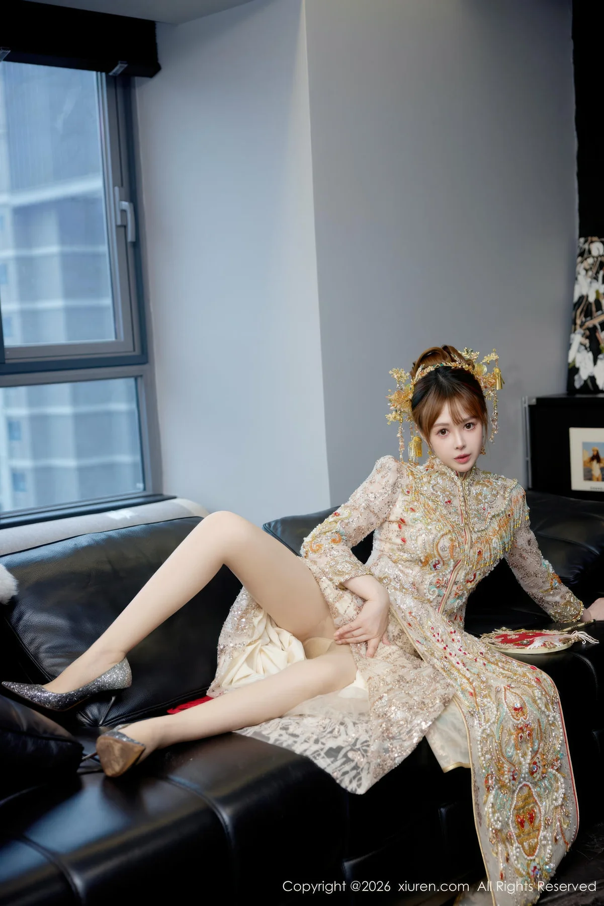 XiuRen 秀人 No.11317 Evelyn 新娘主题秀禾服制服 - 2