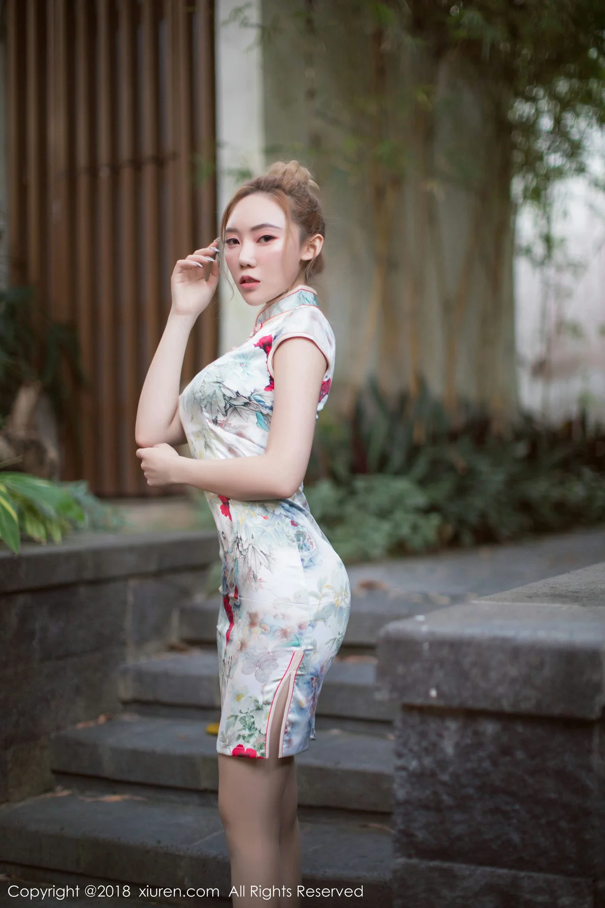 XiuRen 秀人 No.1237 萌汉药baby 肉丝旗袍 - 3