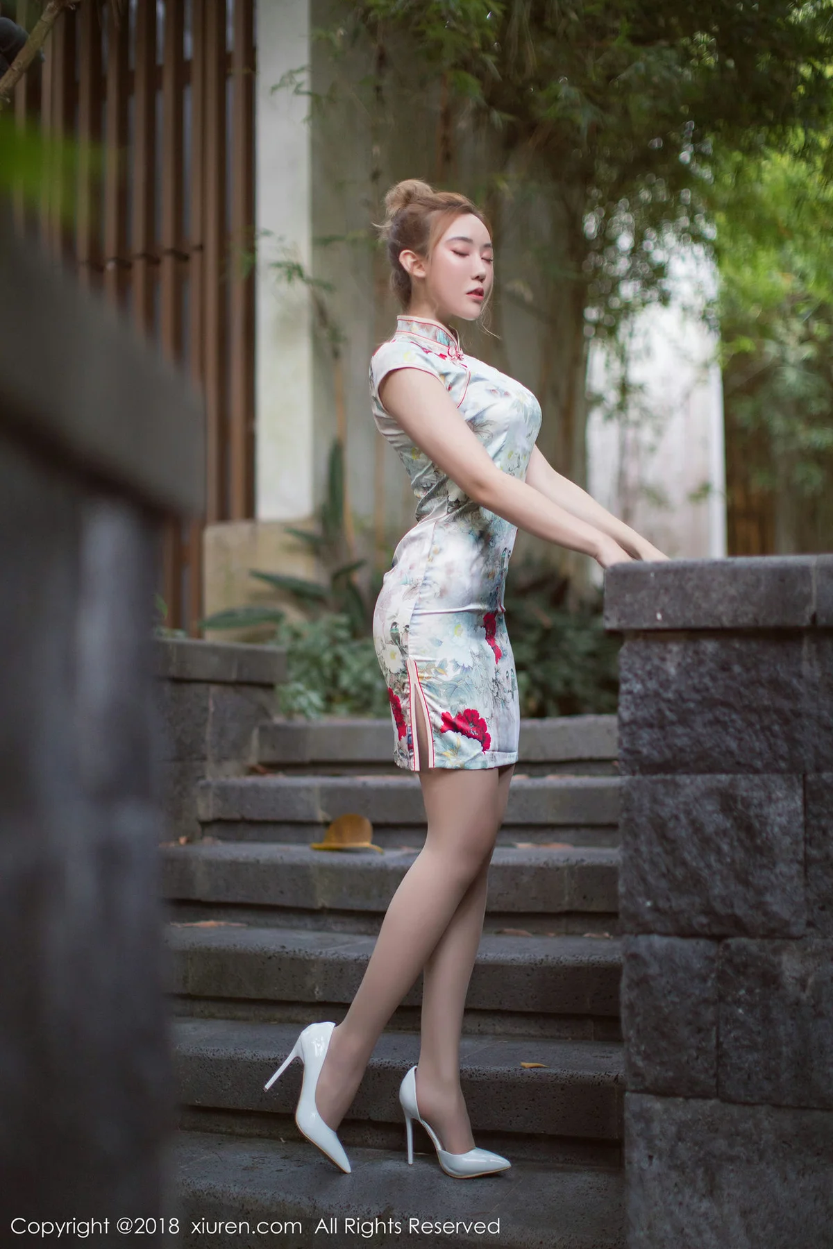 XiuRen 秀人 No.1237 萌汉药baby 肉丝旗袍 - 5