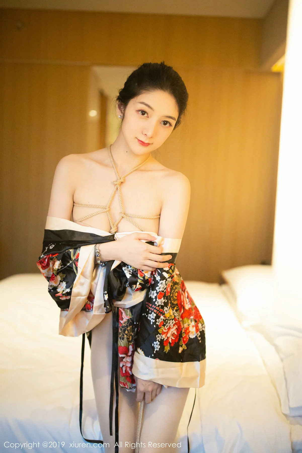 XiuRen 秀人 No.1444 angela喜欢猫 和服捆绑 - 4