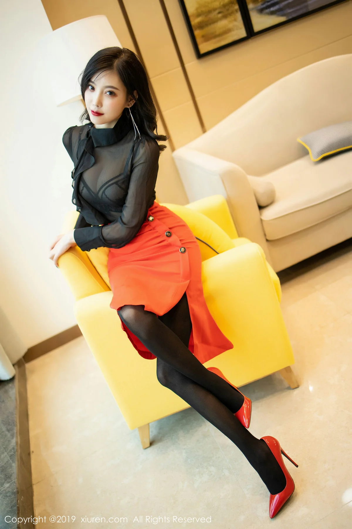 XiuRen 秀人 No.1778 透视黑丝84P私房写真 杨晨晨sugar - 2