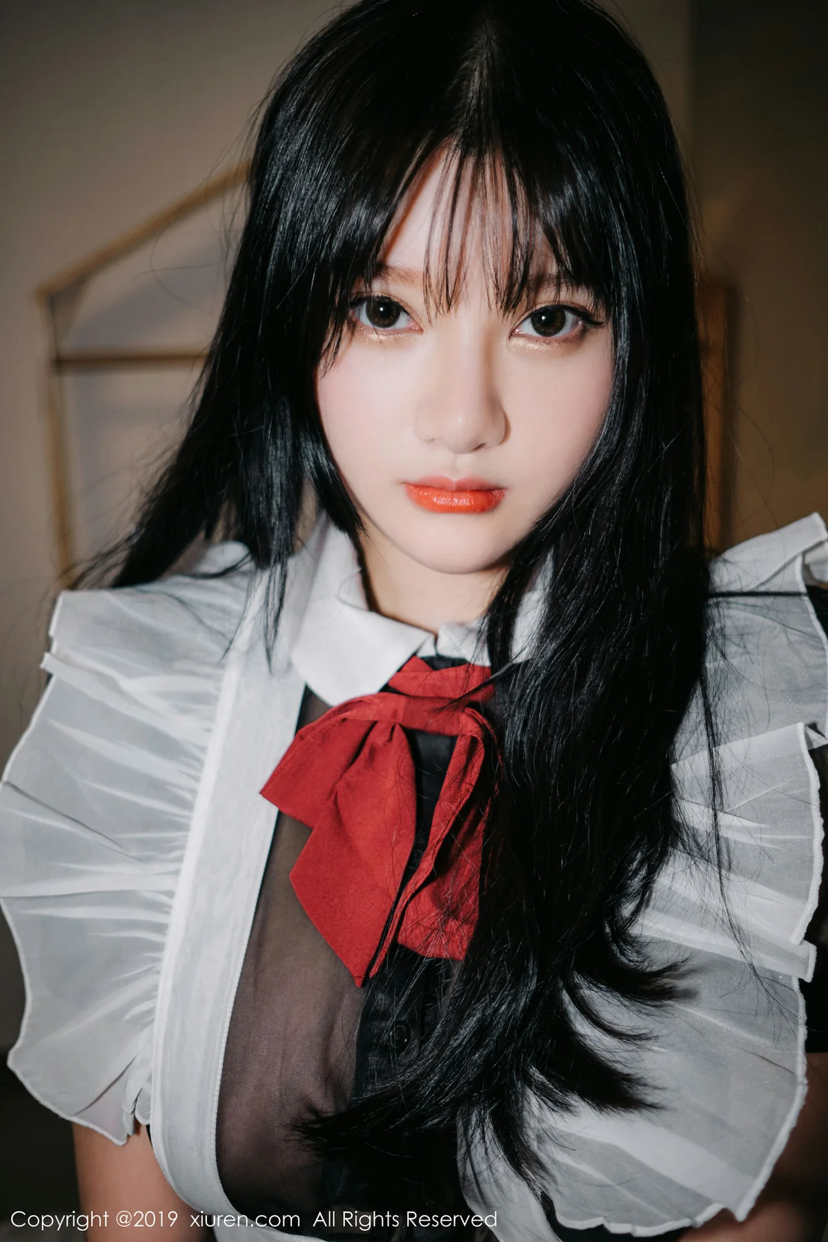 XiuRen 秀人 No.1824 超诱惑女仆制服 小尤奈巨乳妹子 - 4