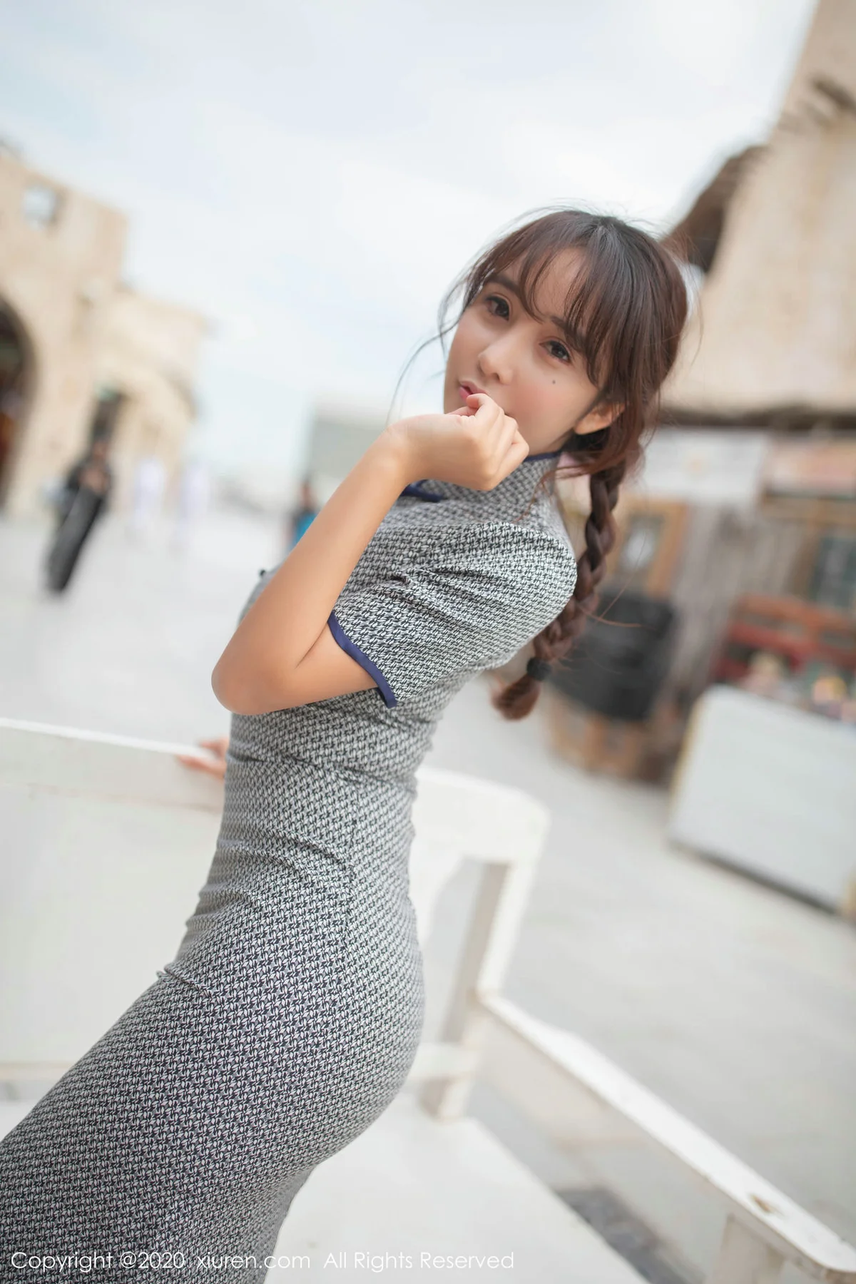 XiuRen 秀人 No.1898 翘臀72P少女韵味旗袍 陶喜乐_lele 多哈旅拍... - 8