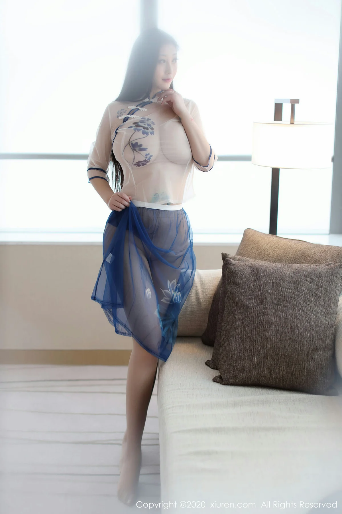 XiuRen 秀人 No.1902 巨乳薄纱内衣 妲己_Toxic 心愿旅拍透视 - 8