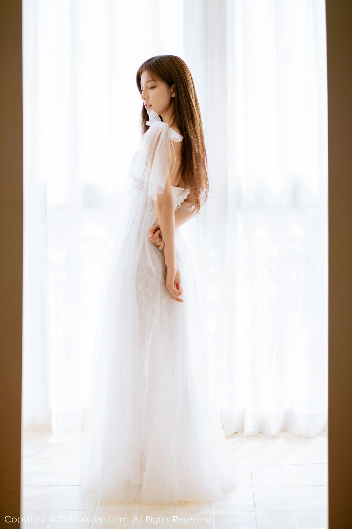 XiuRen 秀人 No.1914 半透白纱系列 林文文yooki 私房写真 - 3