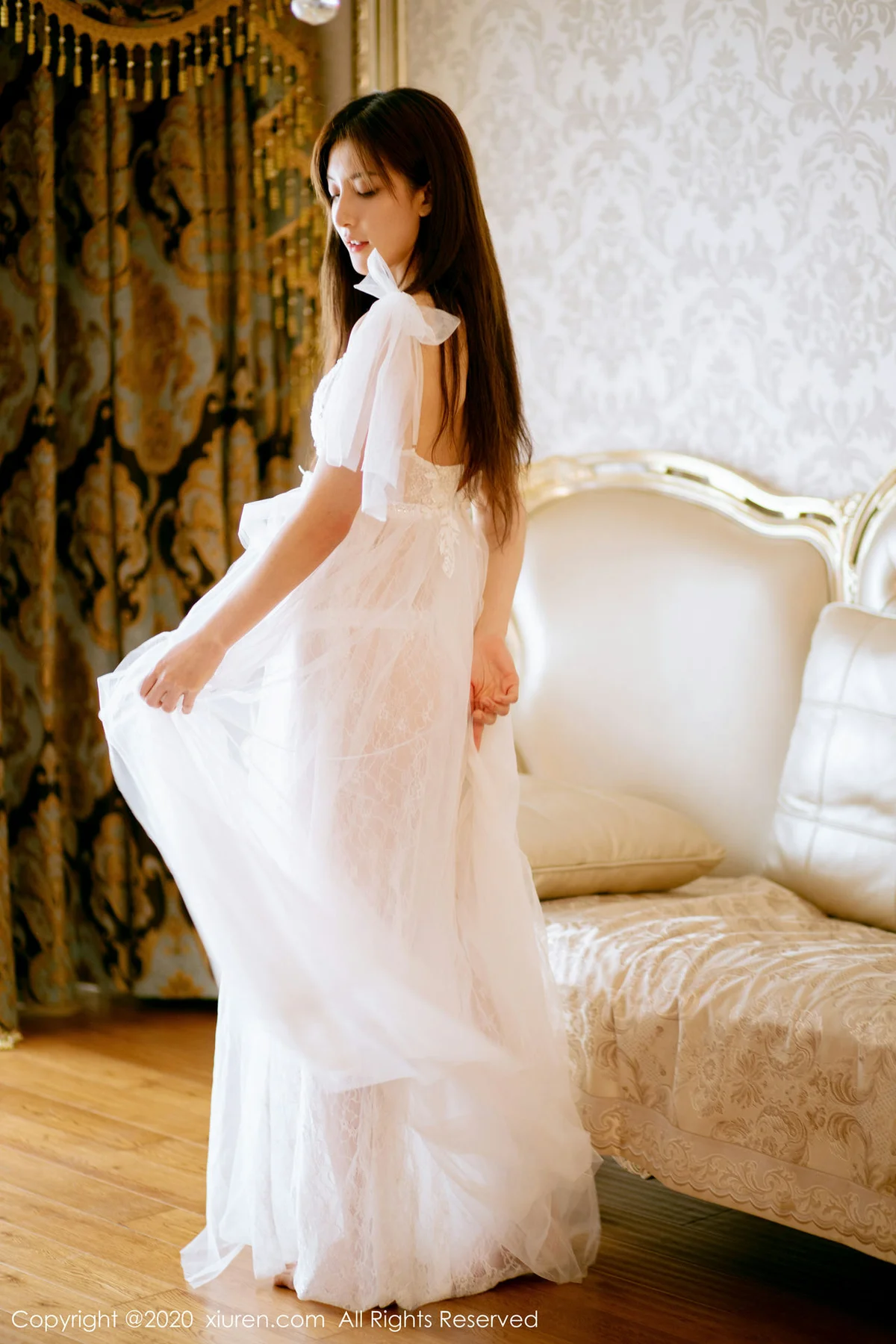 XiuRen 秀人 No.1914 半透白纱系列 林文文yooki 私房写真 - 5