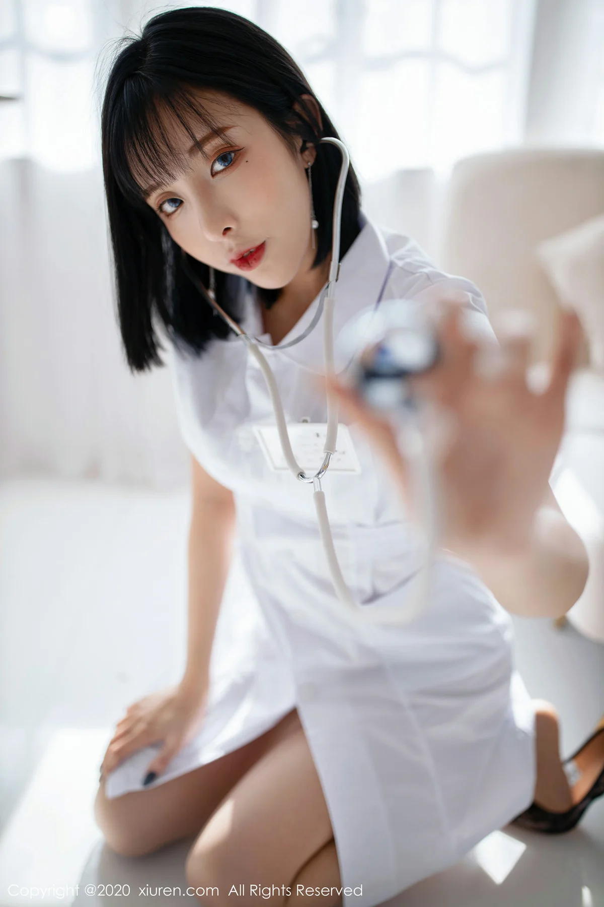 XiuRen 秀人 No.1947 无内肉丝高跟写真 陈小喵 新图上架 - 6