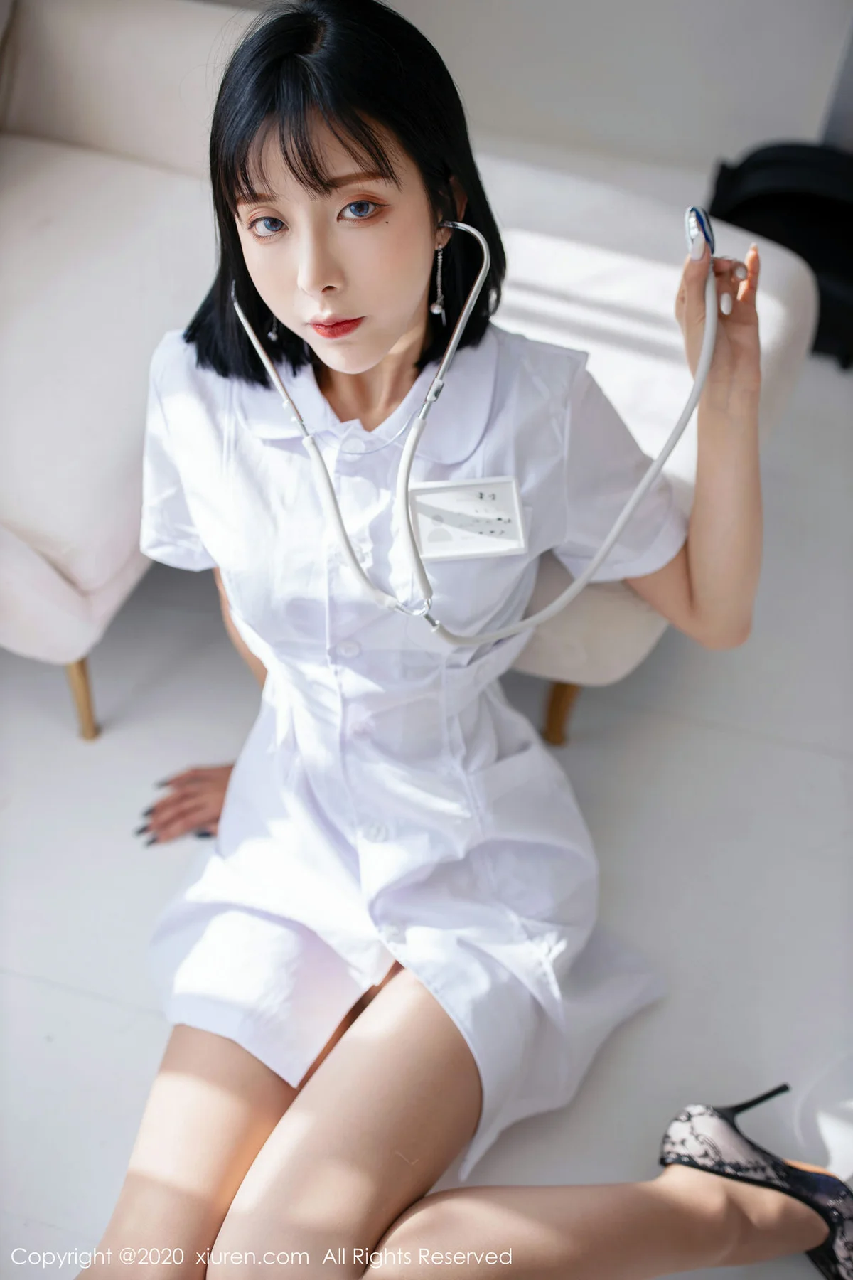 XiuRen 秀人 No.1947 无内肉丝高跟写真 陈小喵 新图上架 - 8