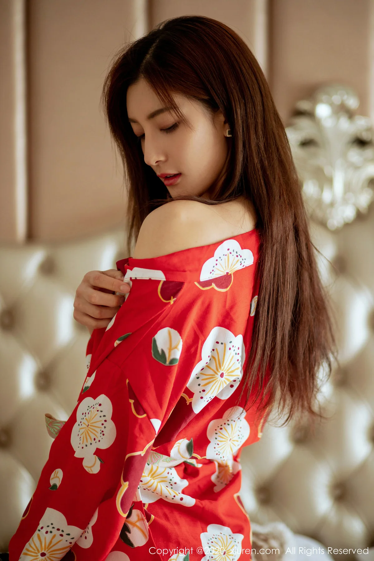 XiuRen 秀人 No.2015 和服黑丝主题 林文文yooki  私房写真 - 1