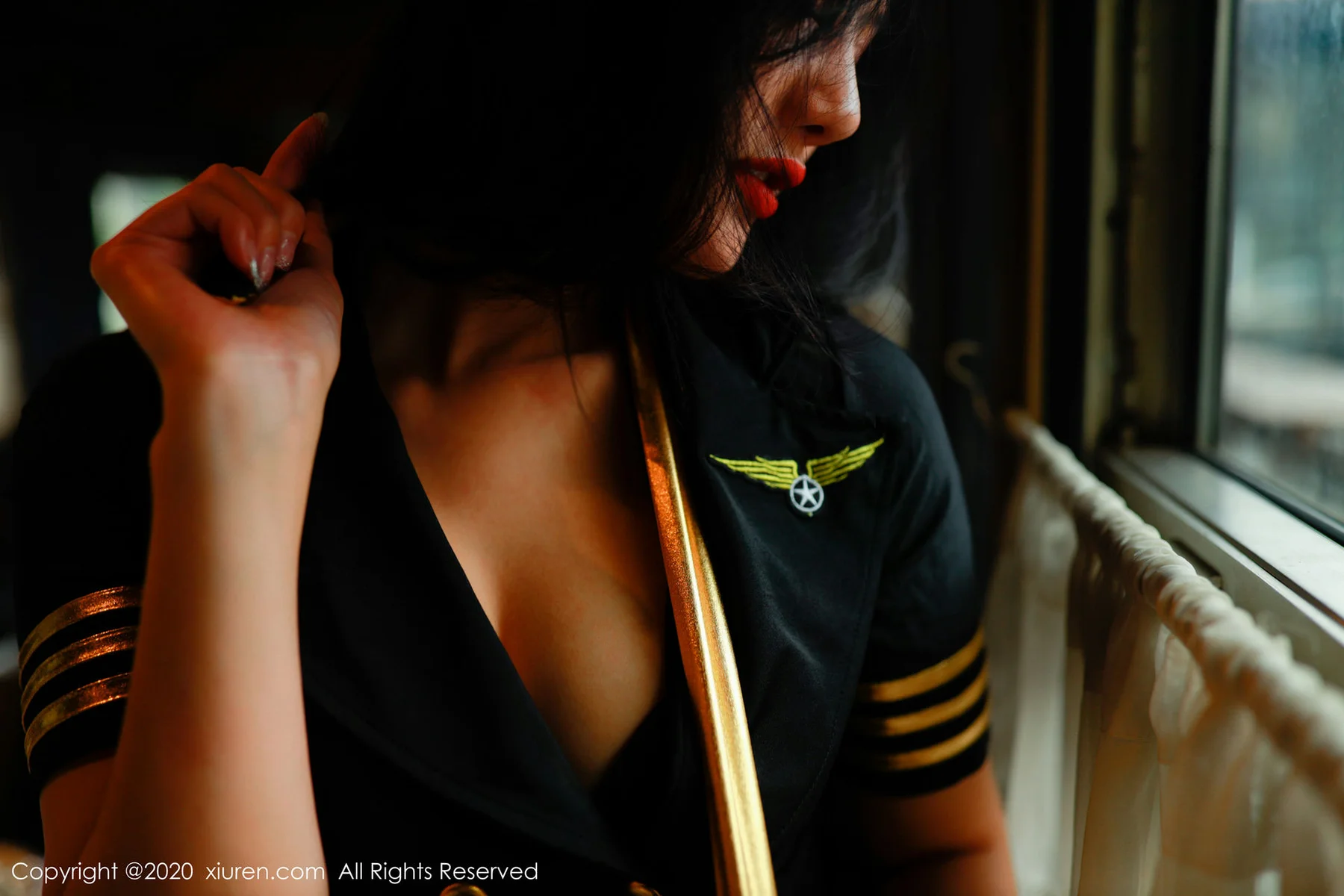 XiuRen 秀人 No.2036 列车服务员主题写真103P 就是阿朱啊 - 3