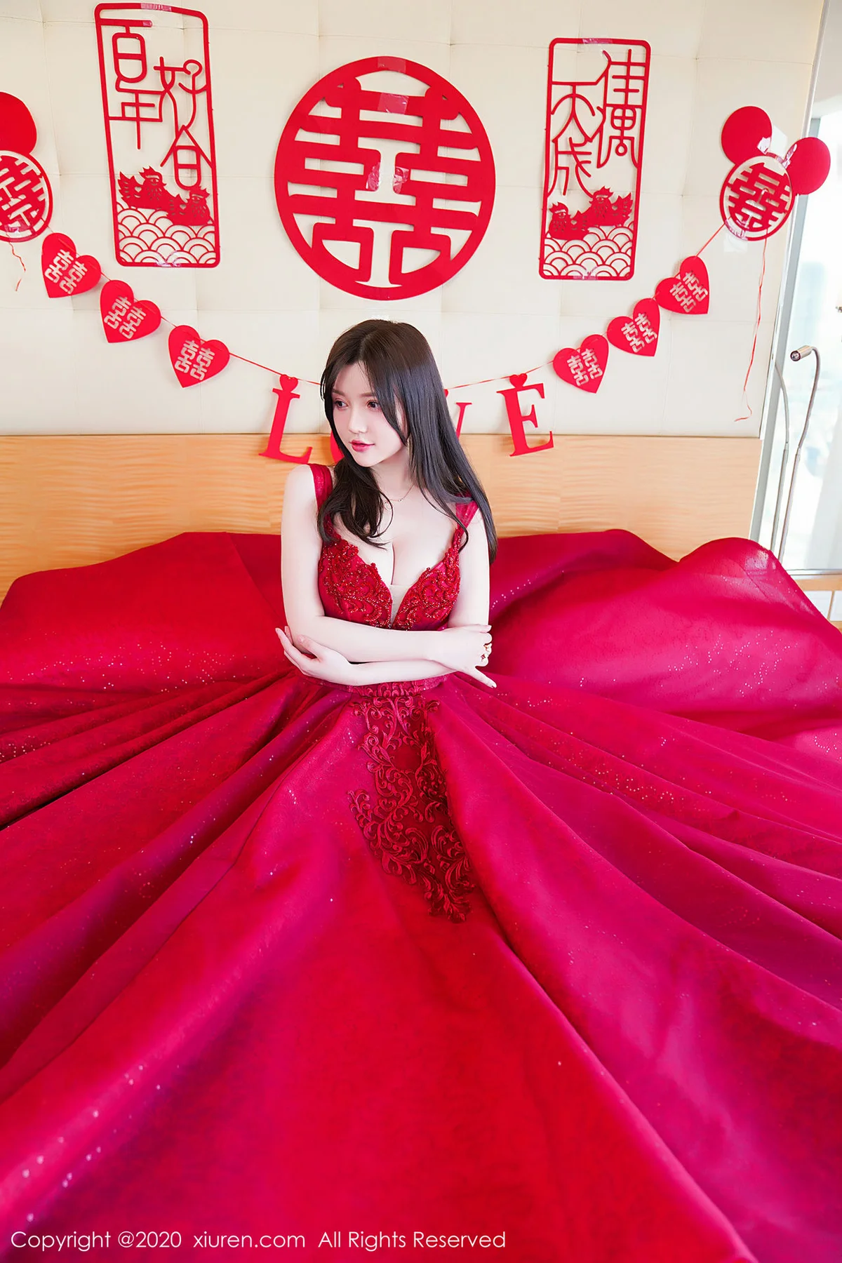 XiuRen 秀人 No.2058 巨乳新娘主题117P写真 糯美子Mini - 4