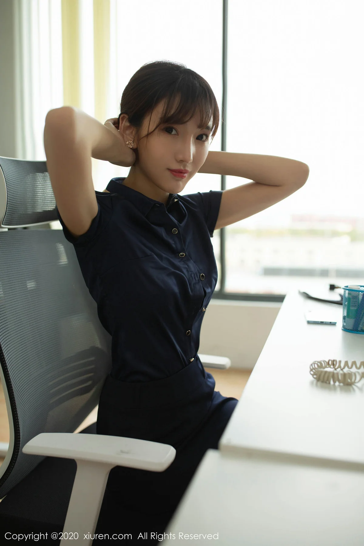 XiuRen 秀人 No.2164  职场制服112P 陆萱萱 第二套职员主题写真 - 8