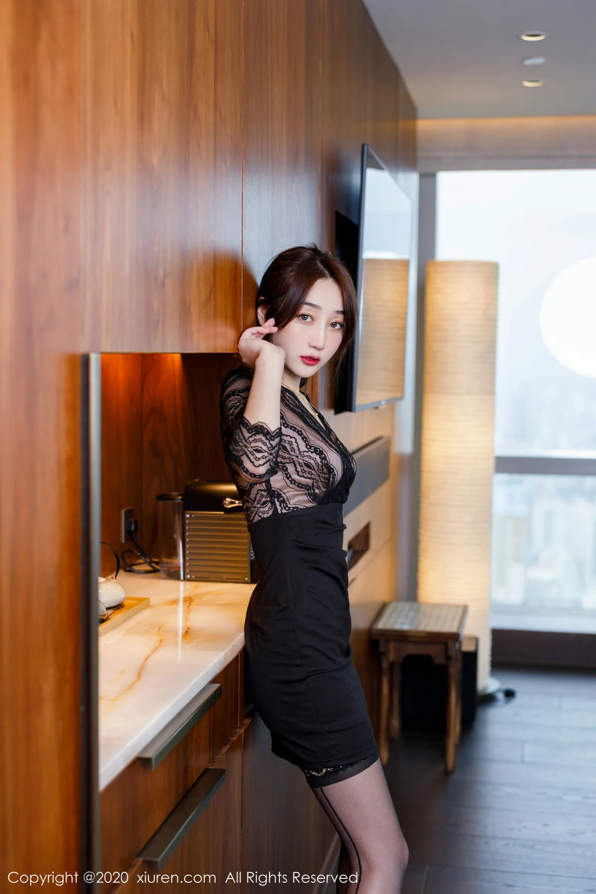 XiuRen 秀人 No.2166  娇柔欲滴 九月生__ 黑丝美腿写真 - 9