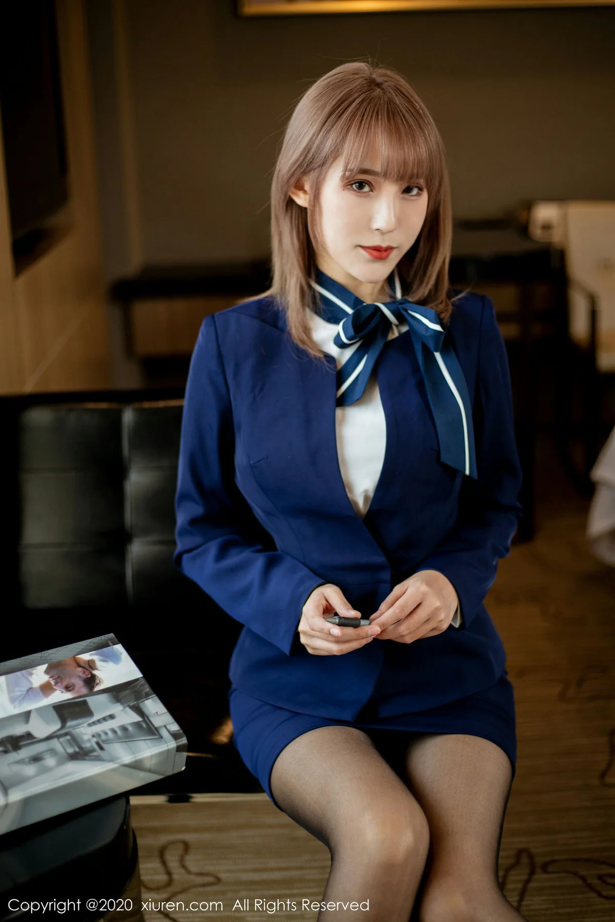 XiuRen 秀人 No.2224 丽质模特 周慕汐fairy 短发美女首套写真 - 9