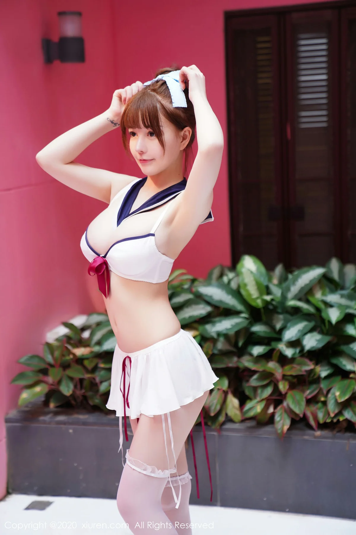 XiuRen 秀人 No.2243 UU酱 水手服内衣主题第四套写真 - 7