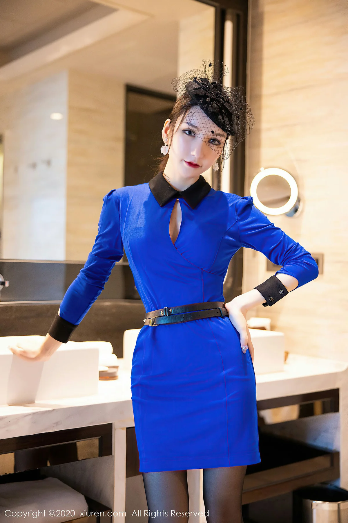 XiuRen 秀人 No.2415  娇嫩玉滴 周于希sandy 空姐制服 - 1