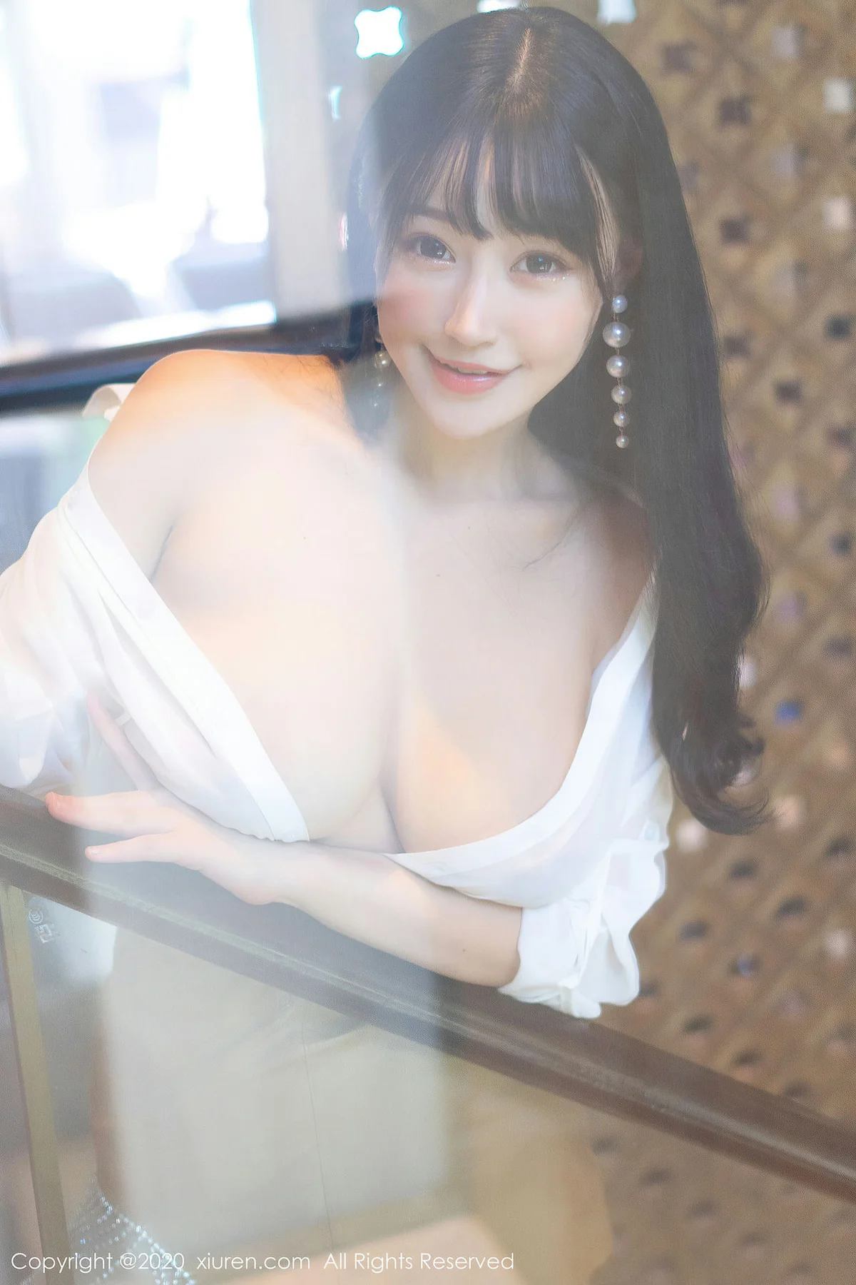 XiuRen 秀人 No.2519  白衬衫和皮裤 朱可儿 - 7