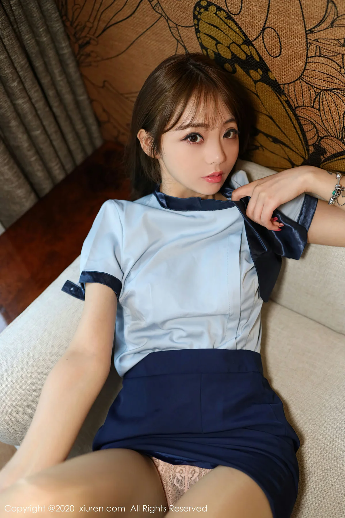 XiuRen 秀人 No.2555   蓝色ol制服系列 余贝拉bella - 3