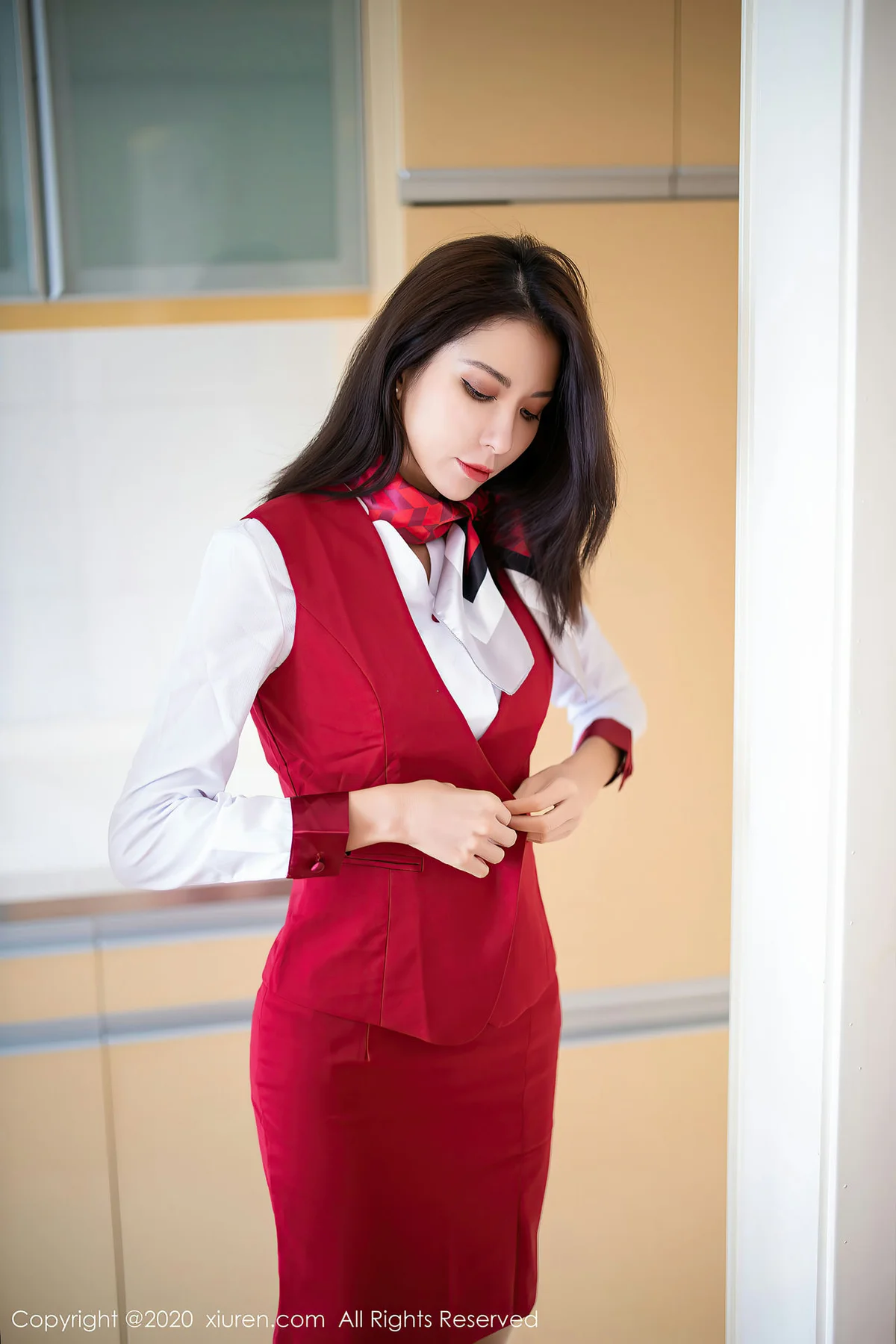 XiuRen 秀人 No.2640  carry 空乘制服 - 1