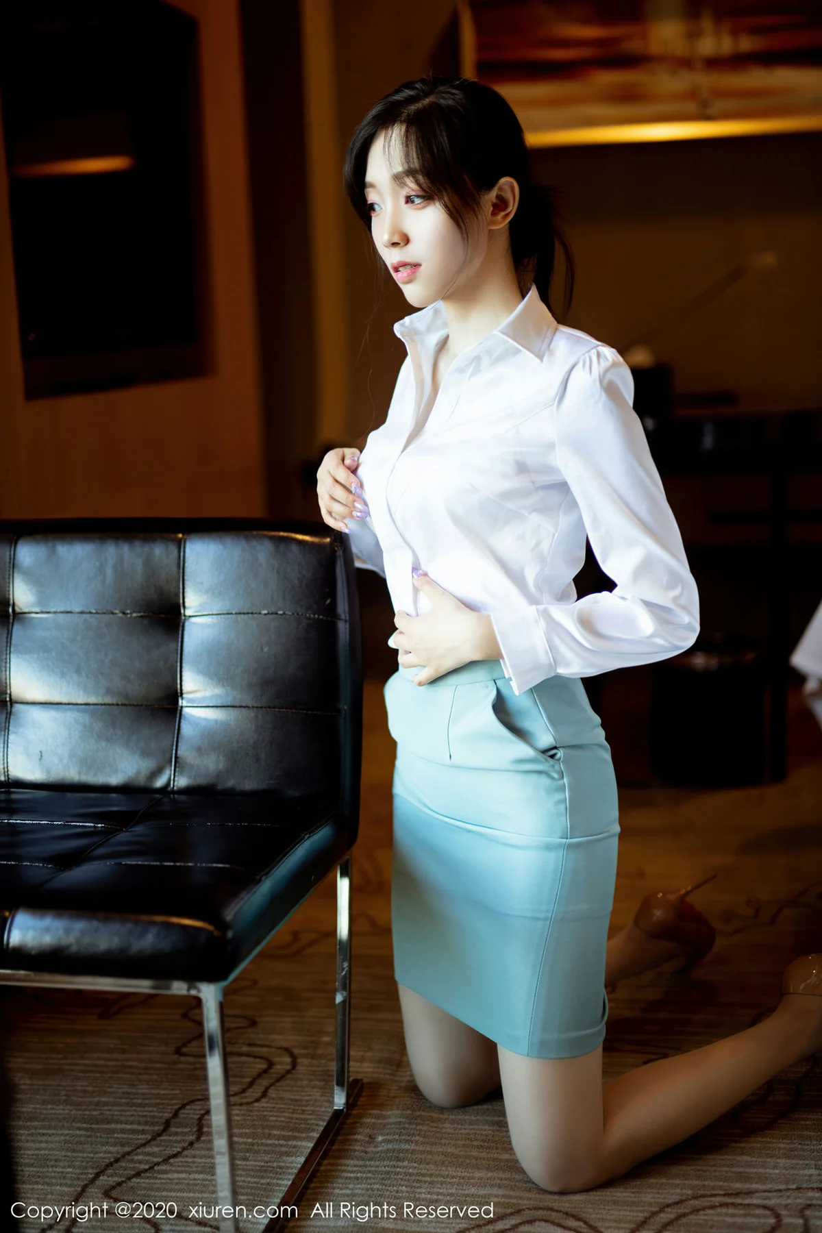 XiuRen 秀人 No.2797  九千柒柒 西装丝足 - 8