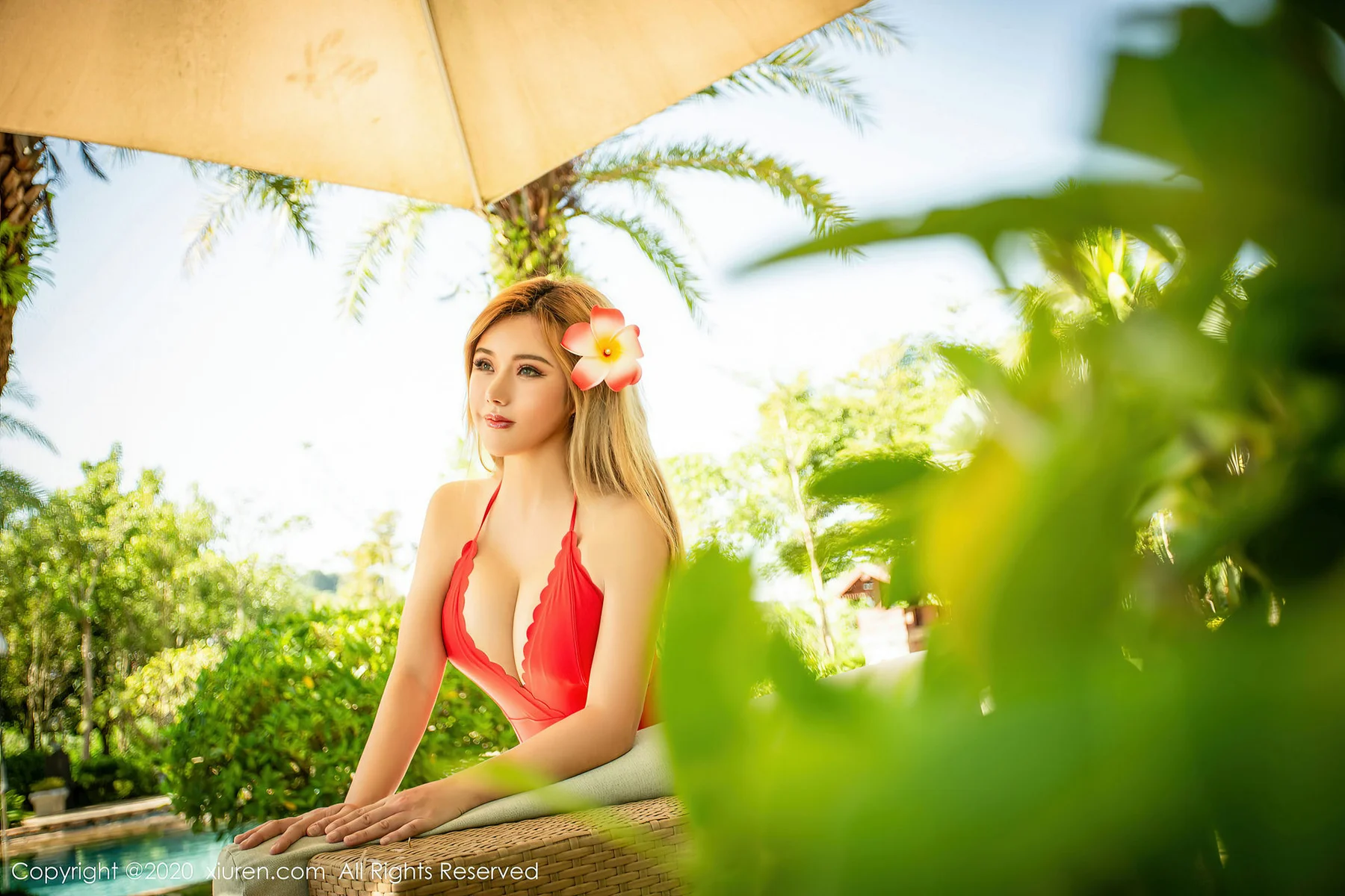XiuRen 秀人 No.2830  泳池比基尼 李小米 - 5