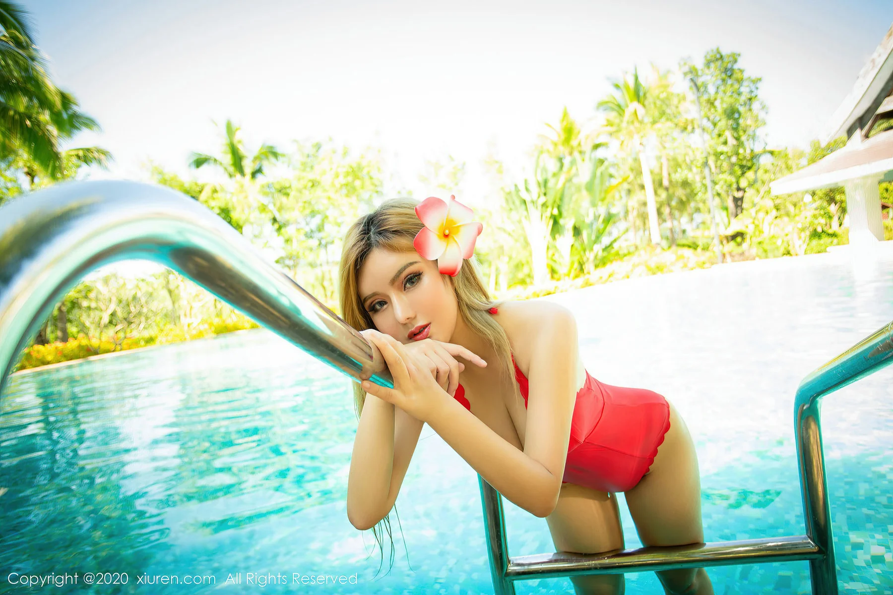 XiuRen 秀人 No.2830  泳池比基尼 李小米 - 10