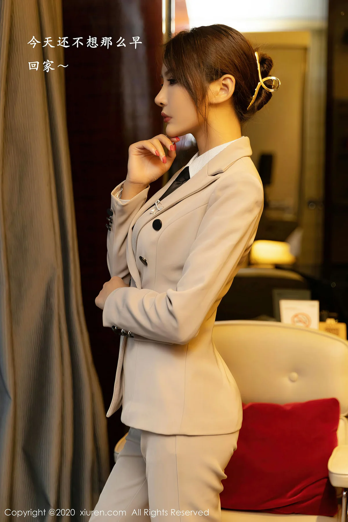 XiuRen 秀人 No.2857  周于希和顾奈奈 办公室模特合辑 - 3