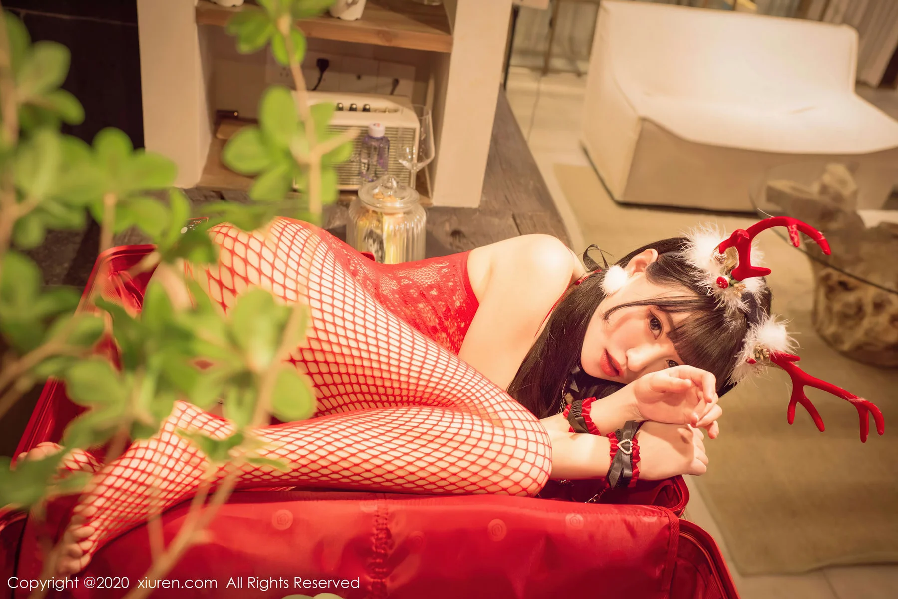 XiuRen 秀人 No.2940  朱可儿 童颜巨乳圣诞捆绑 - 4