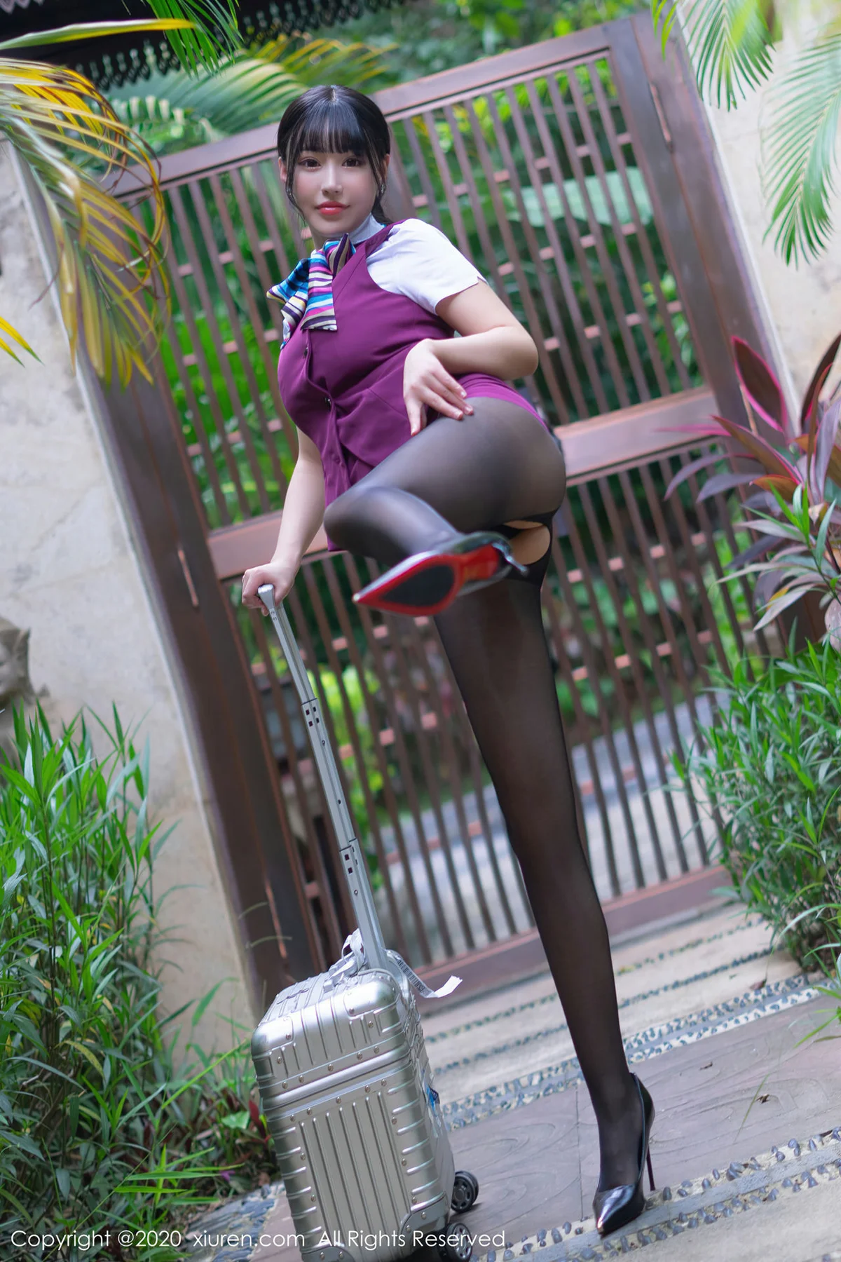 XiuRen 秀人 No.2953  空乘制服美臀 朱可儿 - 7