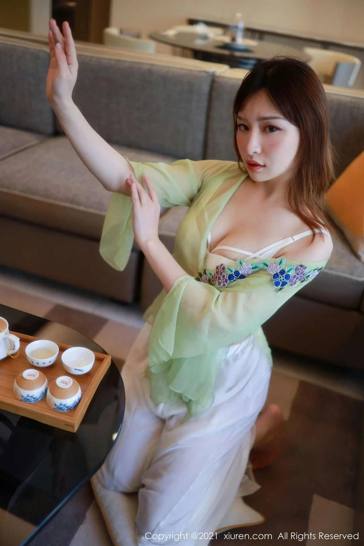 XiuRen 秀人 No.3029  茶艺玉足主题写真 小萱nacay - 8