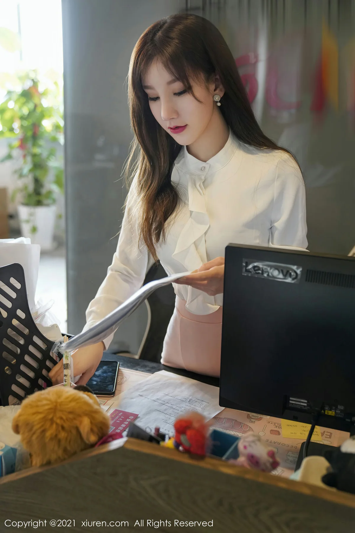 XiuRen 秀人 No.3046  办公室前台主题系列 周于希sandy - 1