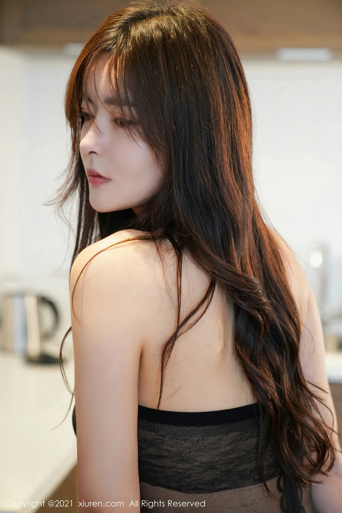 XiuRen 秀人 No.3072  白露小猪 黑丝紧身衣 - 5