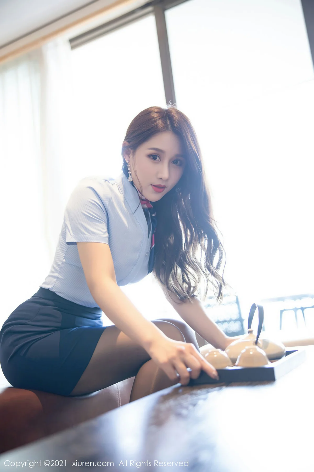 XiuRen 秀人 No.3073  空姐制服捆绑 徐安安 - 8