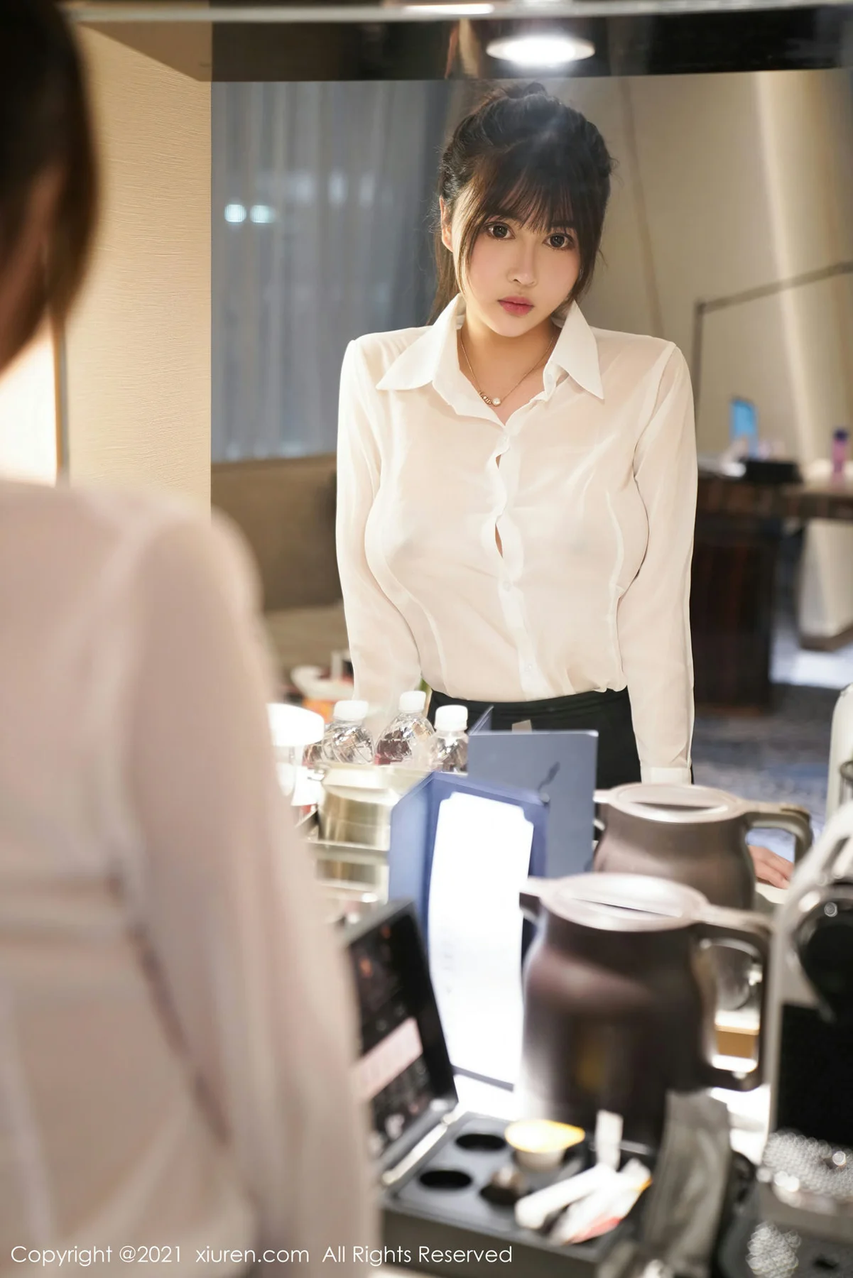 XiuRen 秀人 No.3164  真空爆乳 新人模特 萌奈子 第二套写真 - 7