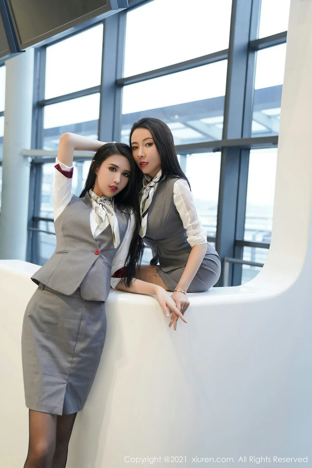 XiuRen 秀人 No.3173  空姐合辑 果儿和葛征 - 4