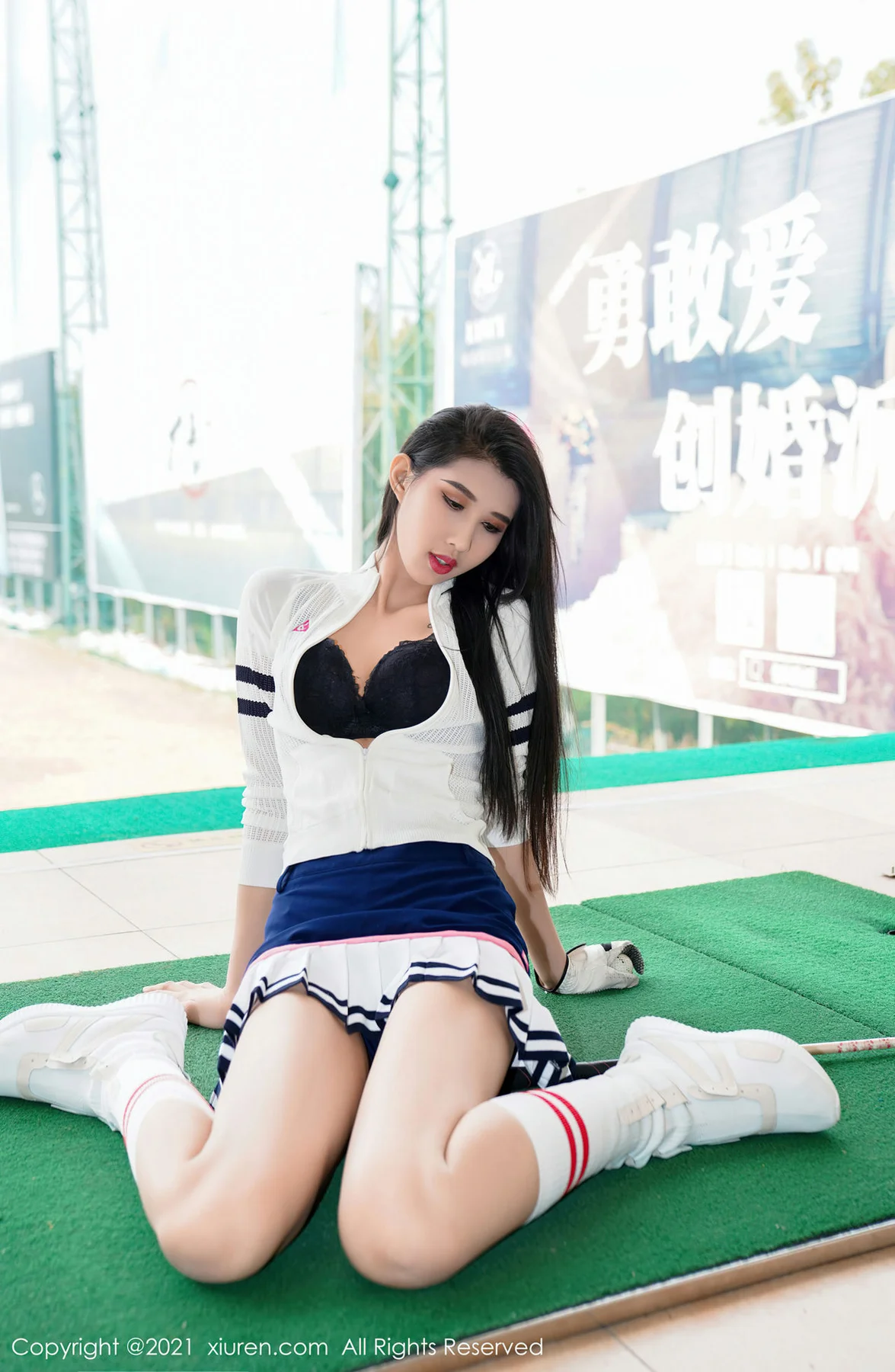 XiuRen 秀人 No.3277 高尔夫女郎旅拍 葛征 净高184c m - 9