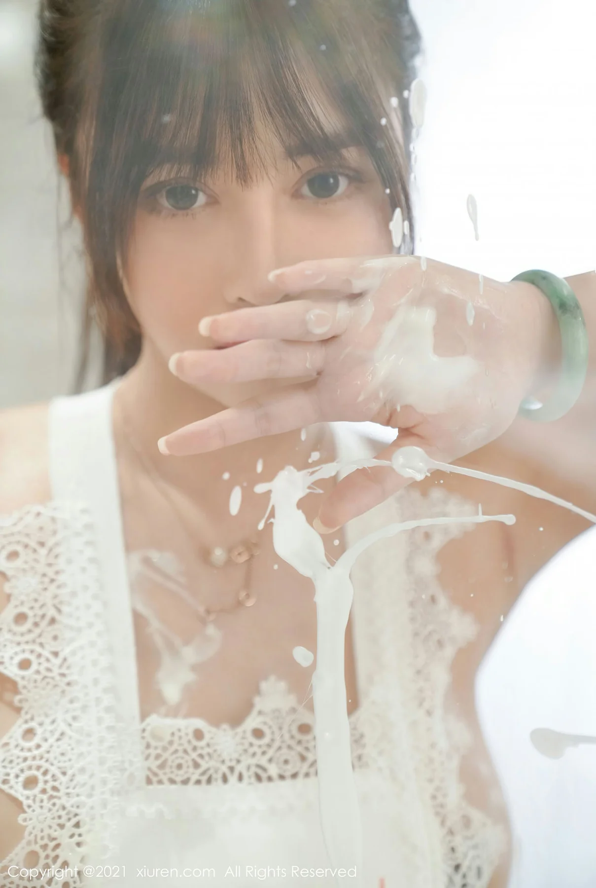 XiuRen 秀人 No.3302  白色的情趣内衣 萌奈子 主题系列 - 5