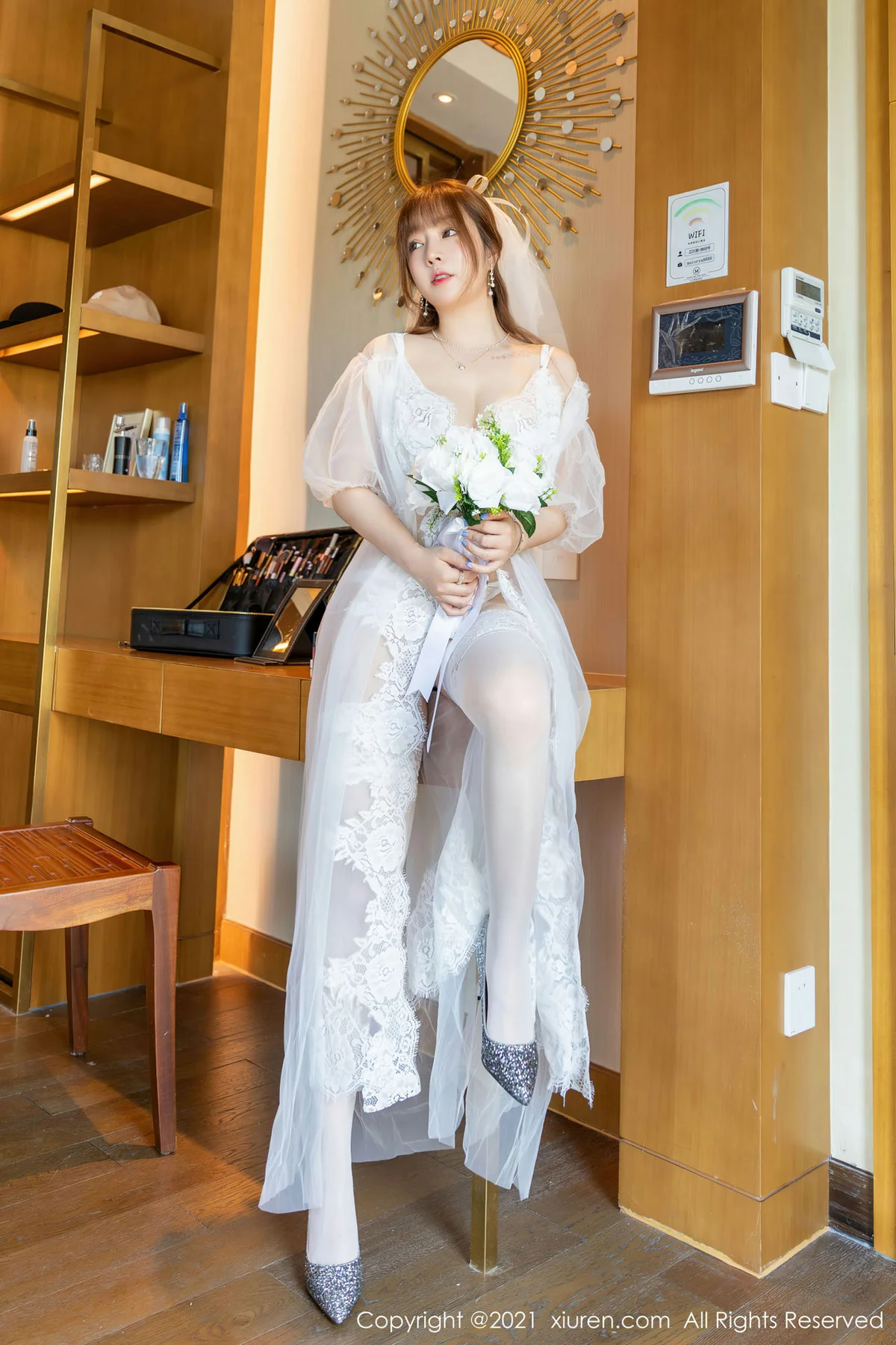 XiuRen 秀人 No.3337  婚纱剧情主题系列 王雨纯 三亚旅拍写真 - 8