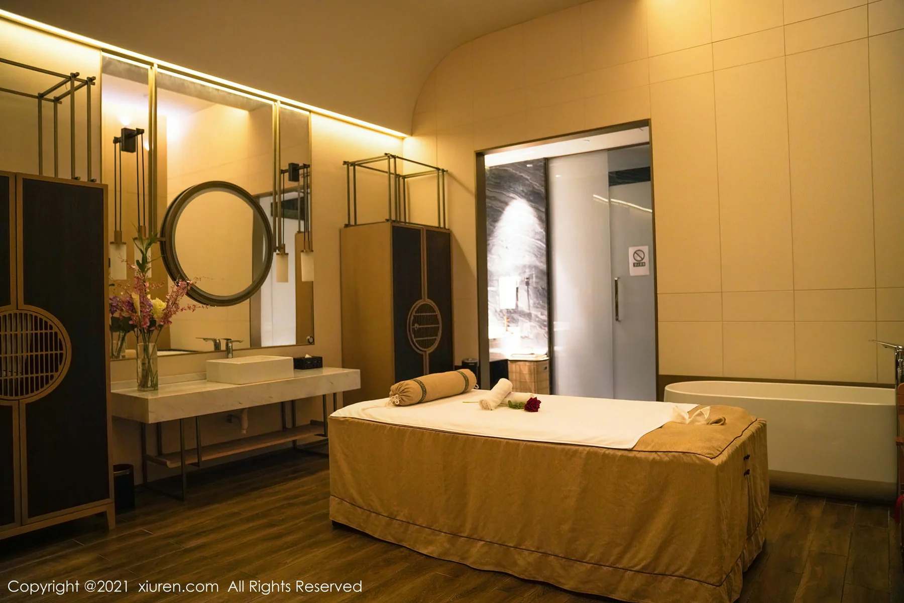 XiuRen 秀人 No.3345  去做个spa剧情 周于希 主题写真 - 4