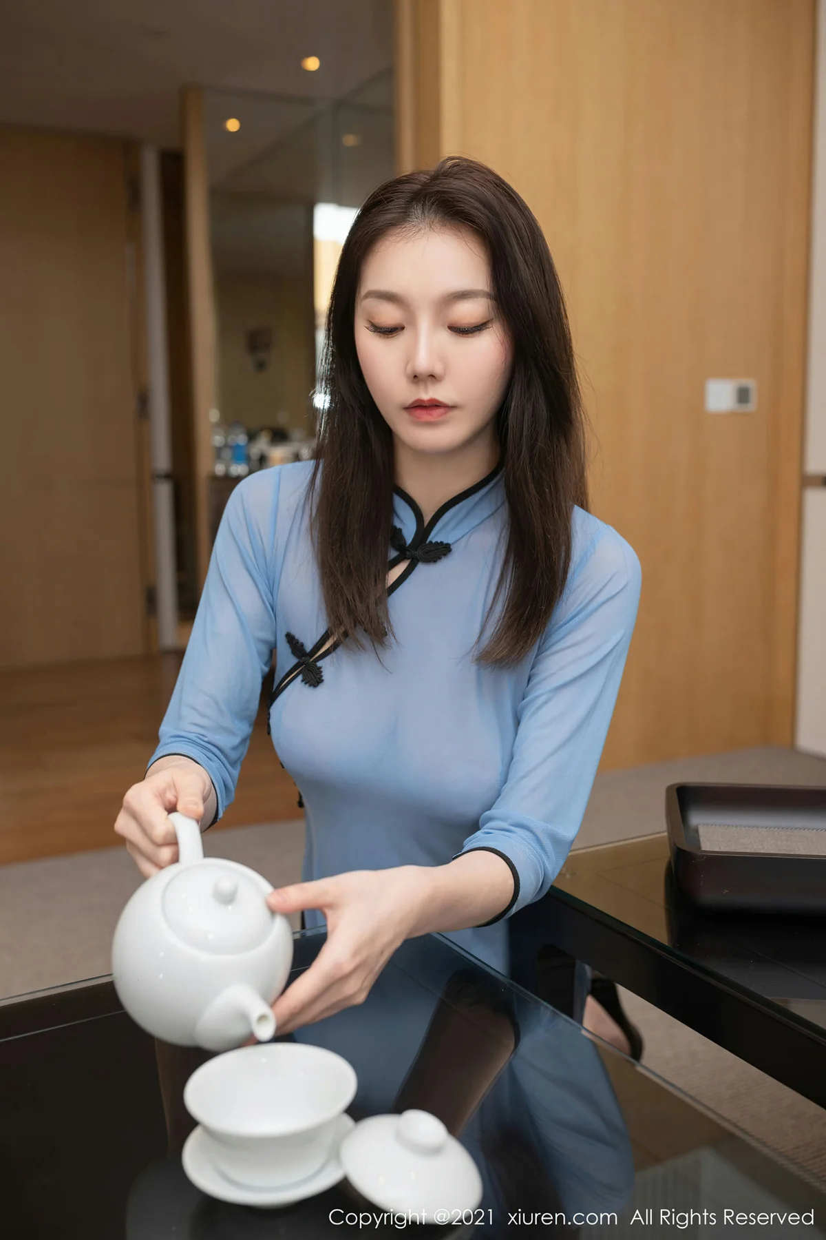 XiuRen 秀人 No.3416  民国情趣旗袍主题 安然Maleah 成都旅拍写真 - 9