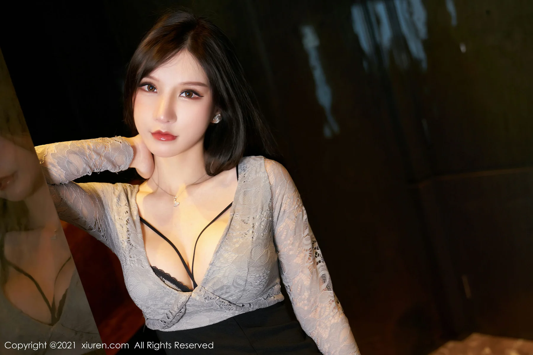XiuRen 秀人 No.3490  蕾丝内衣 周于希Sandy 杭州心愿旅拍写真 - 9