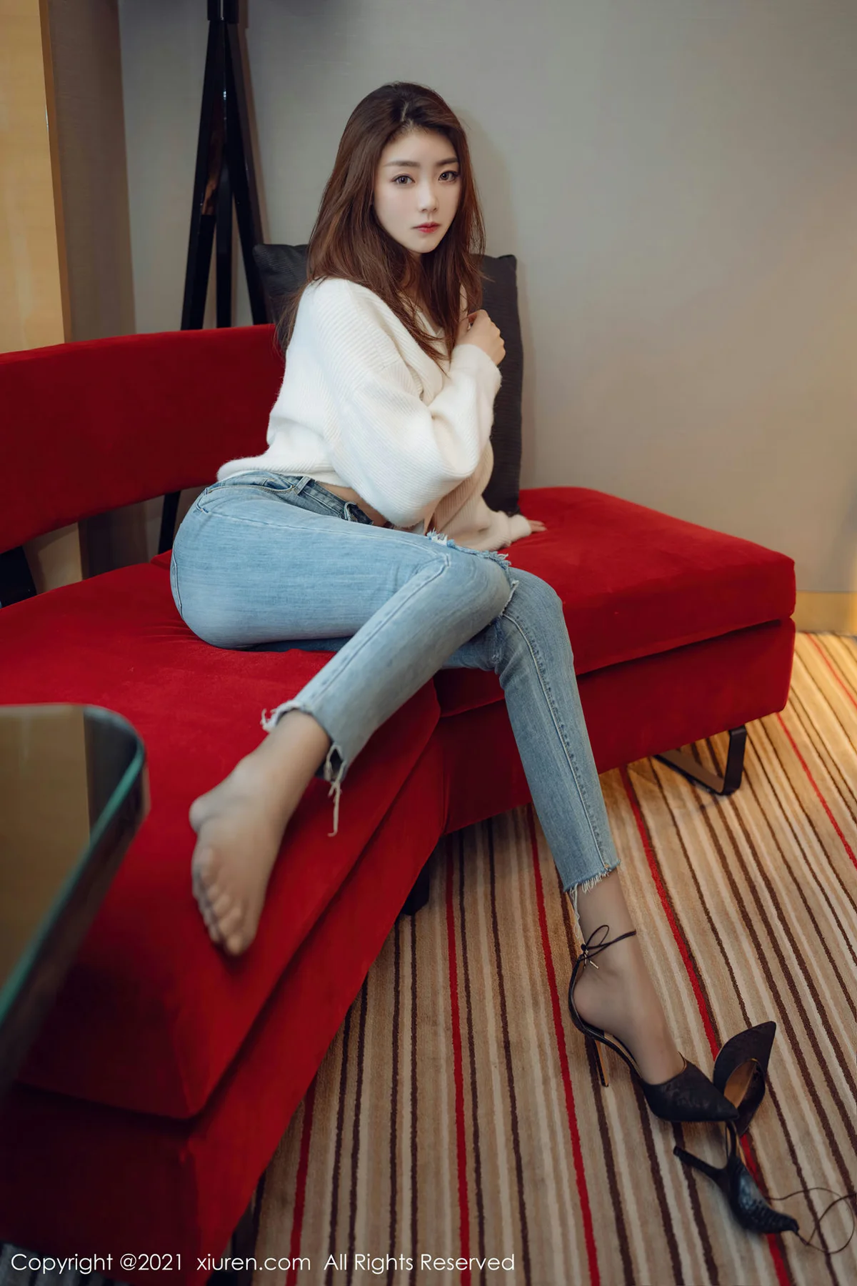 XiuRen 秀人 No.3493  极致魅惑黑丝 可樂Vicky 最新性感写真 - 7