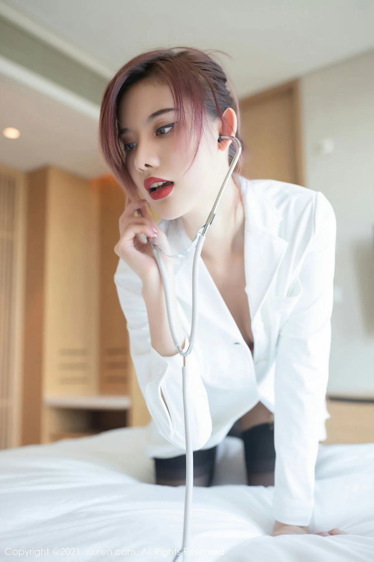 XiuRen 秀人 No.3514  家庭医生系列 就是阿朱啊 澳门旅拍写真 - 6